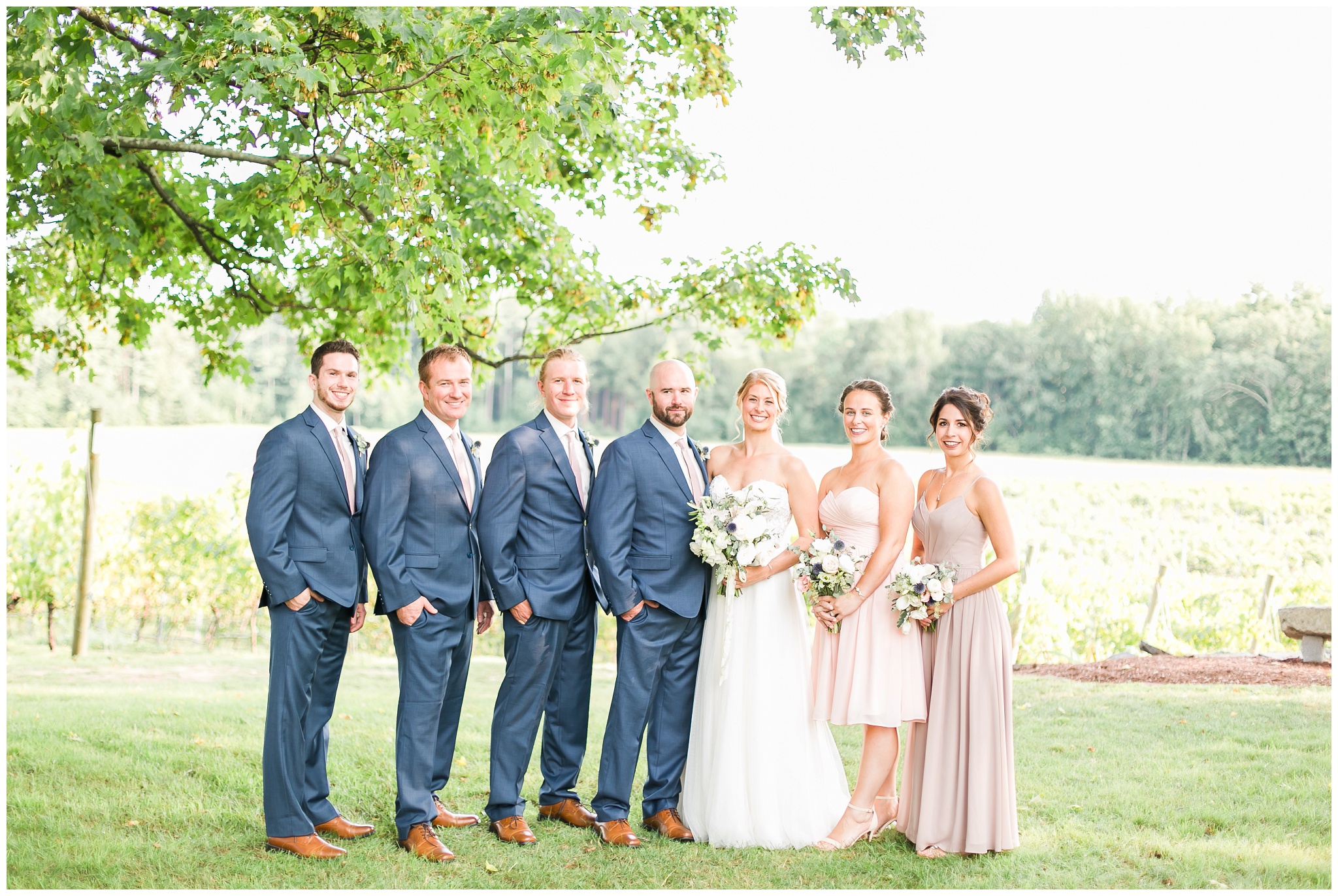 New Hampshire Wedding Photographer | Amy Brown Photography | Flag Hill Winery Outdoor NH Wedding 