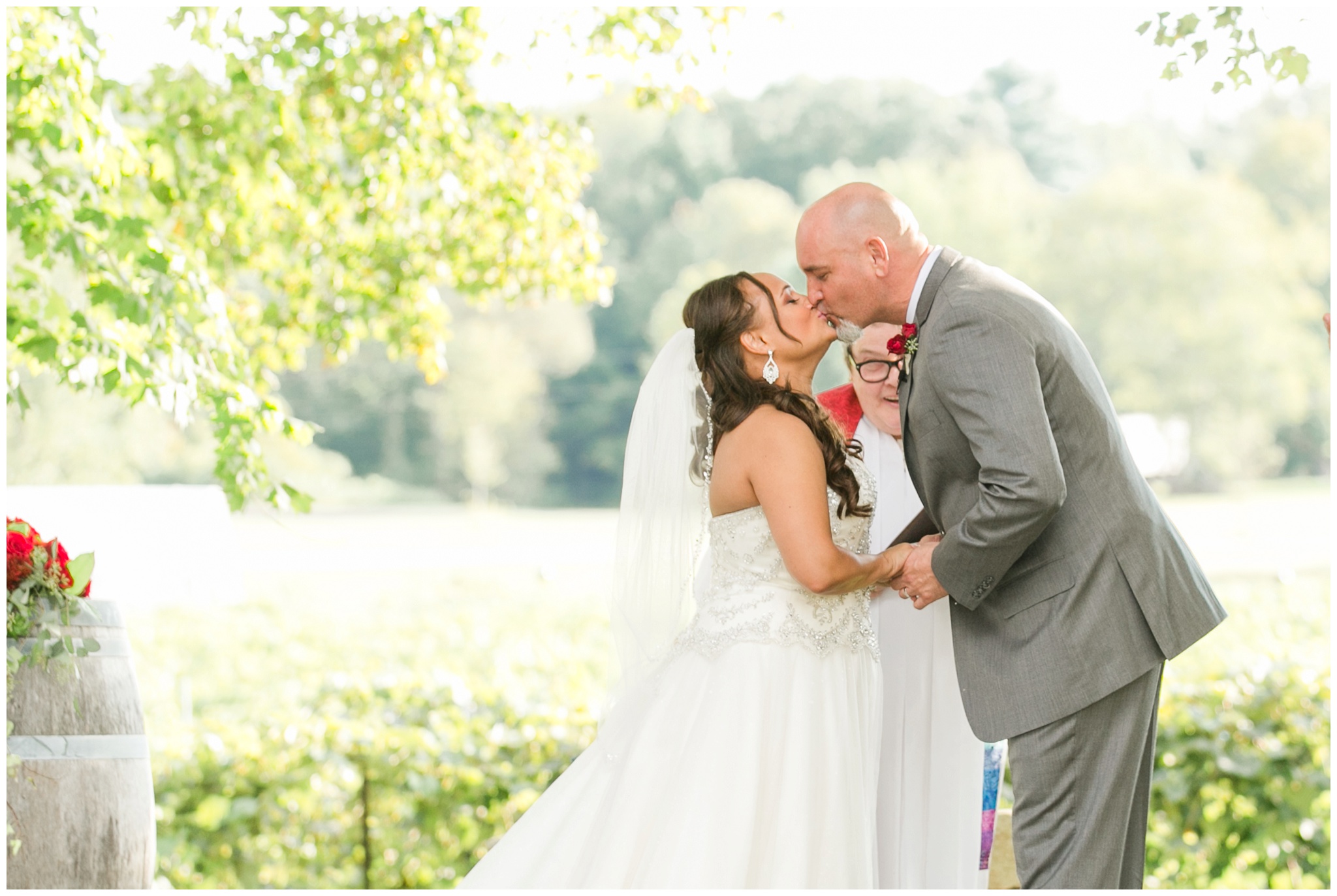 NH Outdoor Wedding | Flag Hill Winery | Lee, NH Wedding | Amy Brown Photography