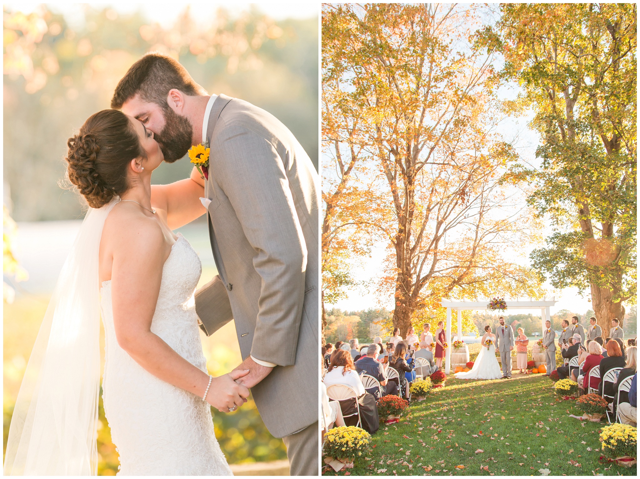 Seacoast NH Wedding Photographer | Flag Hill Winery Wedding | New Hampshire Bride