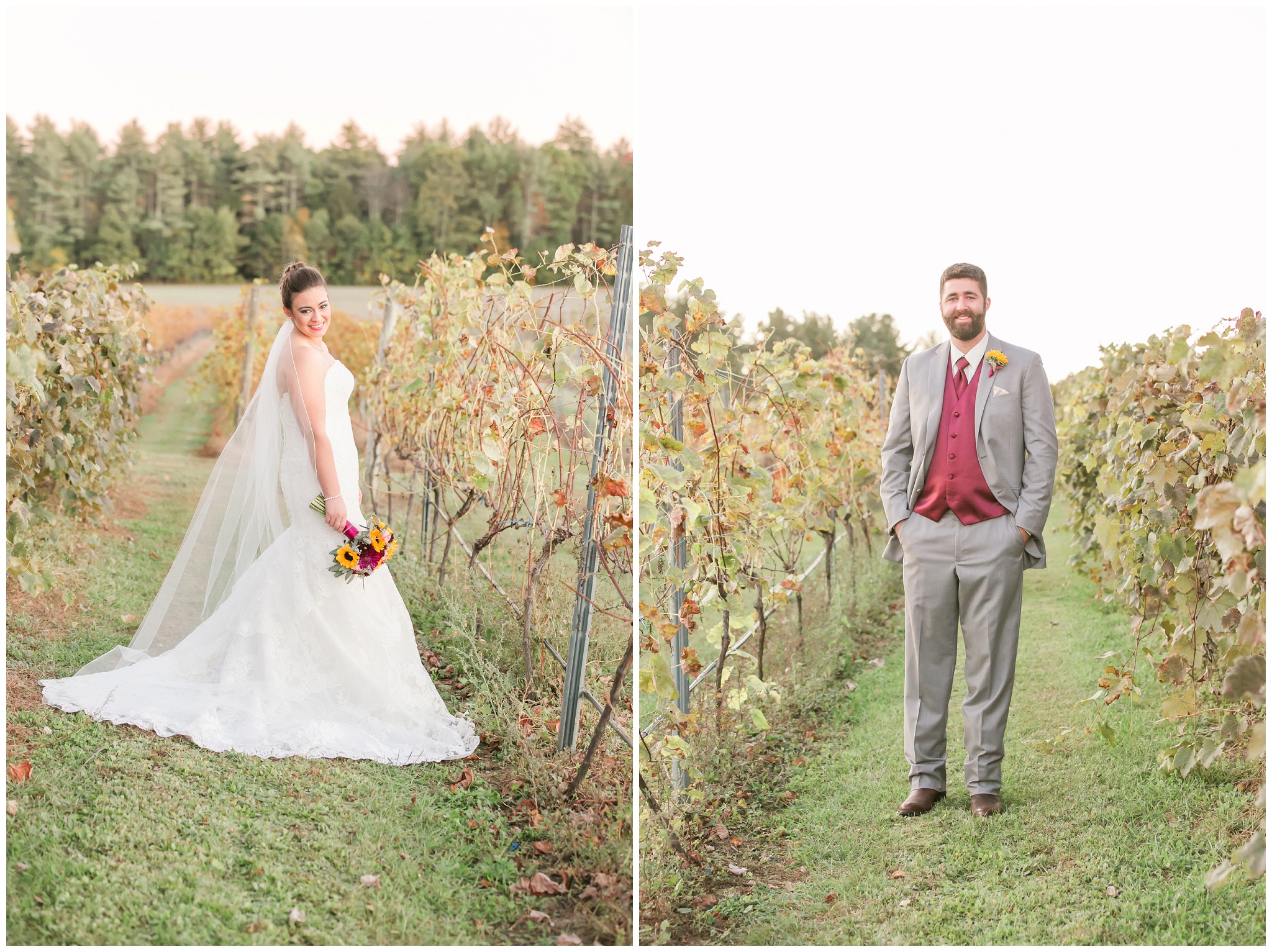 Seacoast NH Wedding Photographer | Flag Hill Winery Wedding | New Hampshire Bride