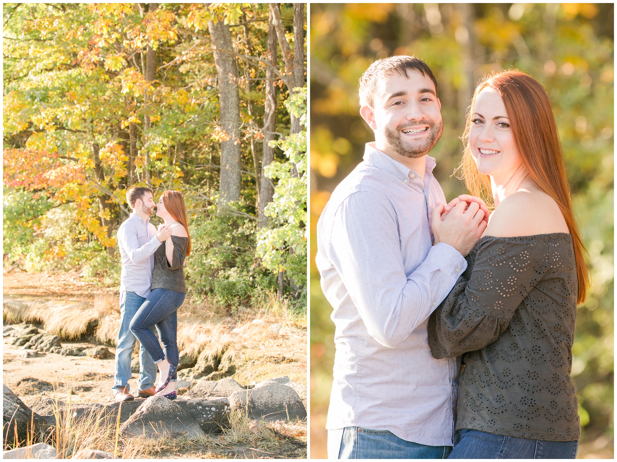 New Hampshire Wedding Photographer | Engagement Session | Wagon Hill Durham, NH 
