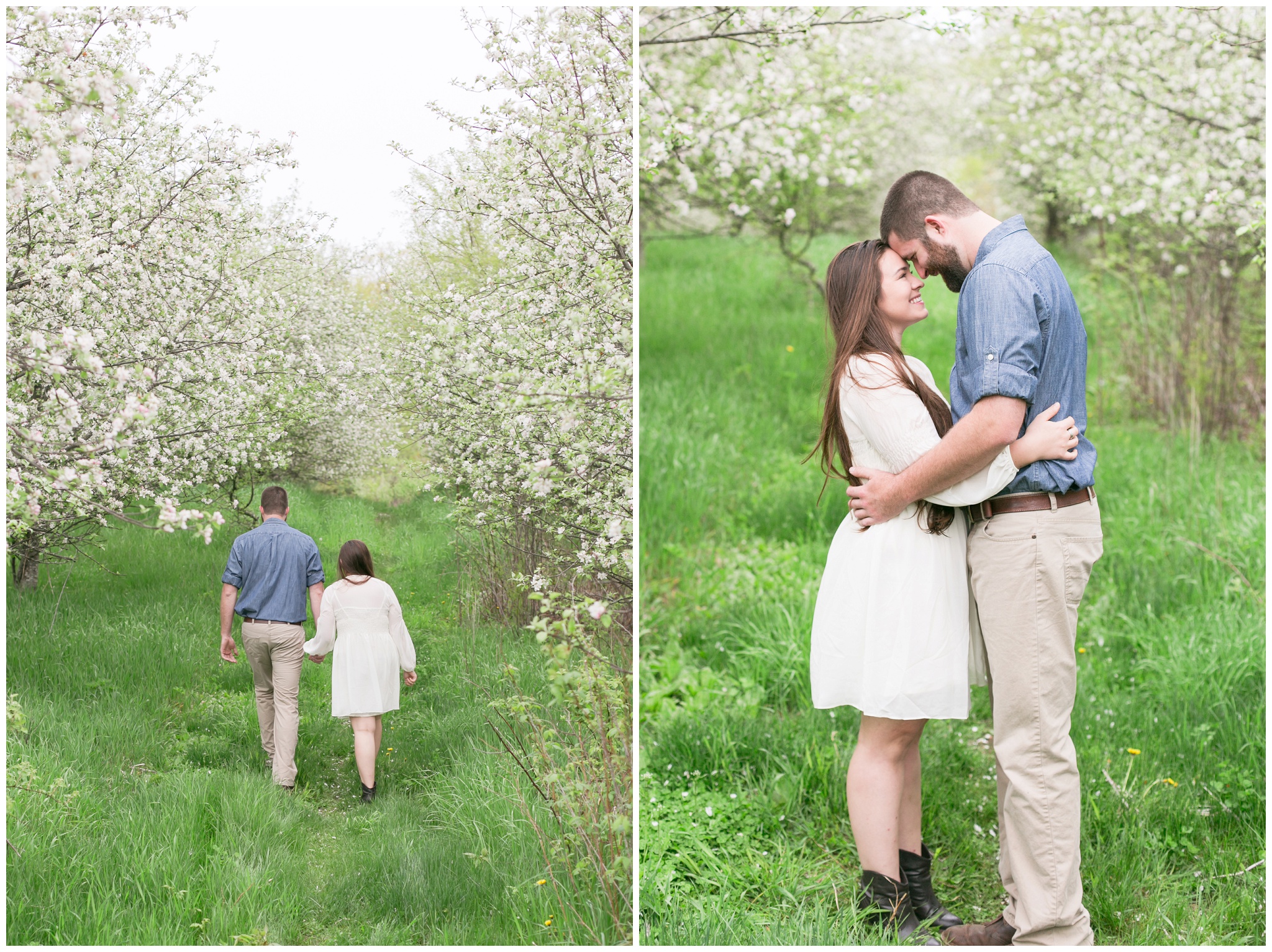 NH Wedding Photographer | Seacoast NH Epping, NH | Apple orchard Engagement Session