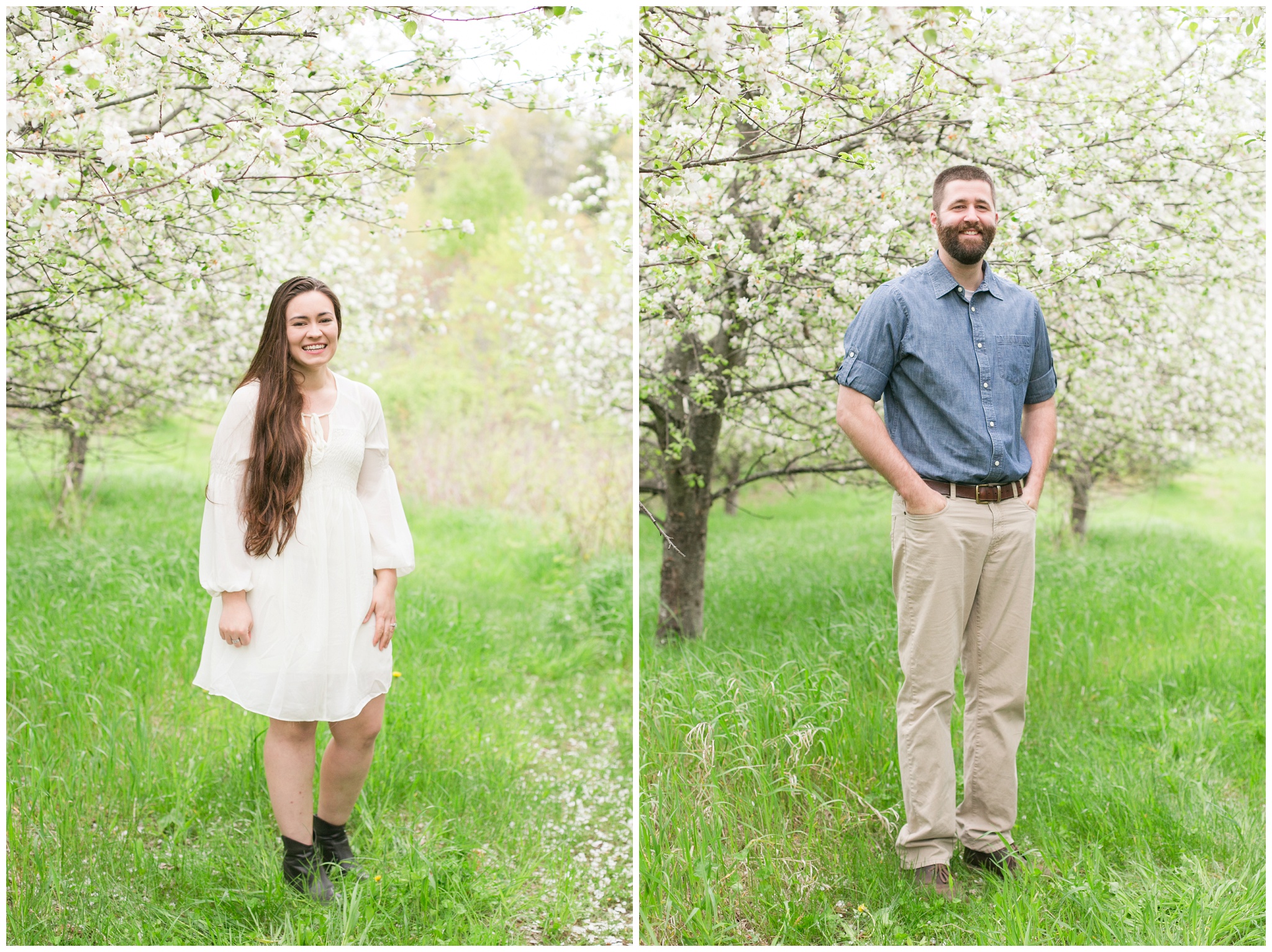 NH Wedding Photographer | Seacoast NH Epping, NH | Apple orchard Engagement Session 