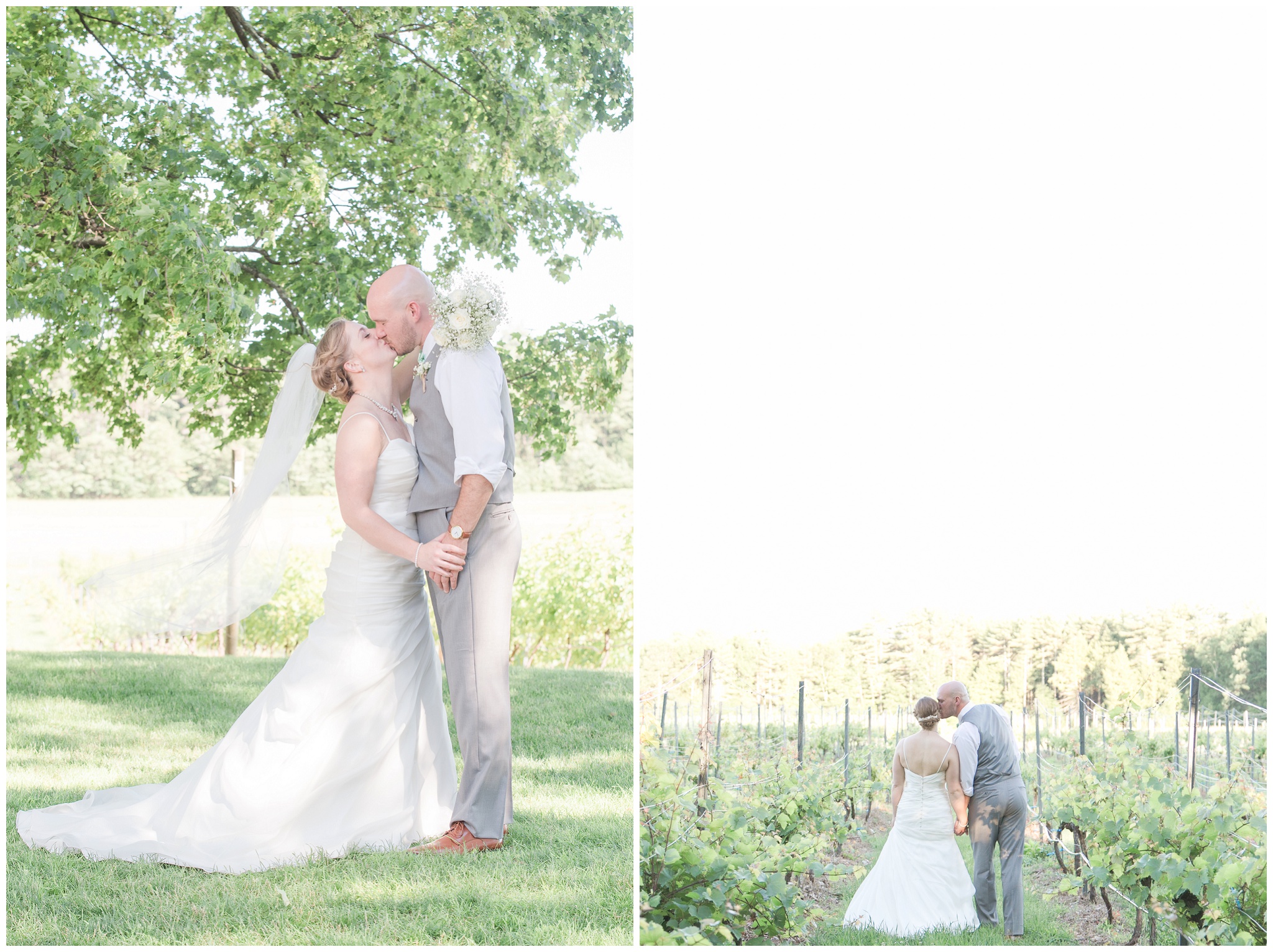 Seacoast NH Wedding Photographer | Prescott Park Engagement Session | Flag Hill Distillery Winery Wedding 