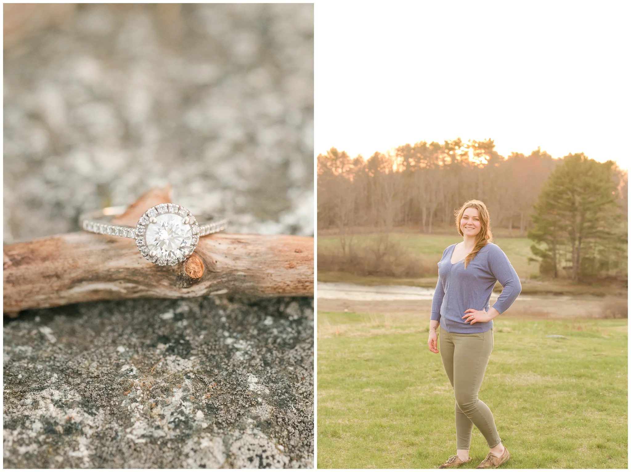 Wagon Hill Durham NH Engagement Session Rivermill at Dover Landing Wedding