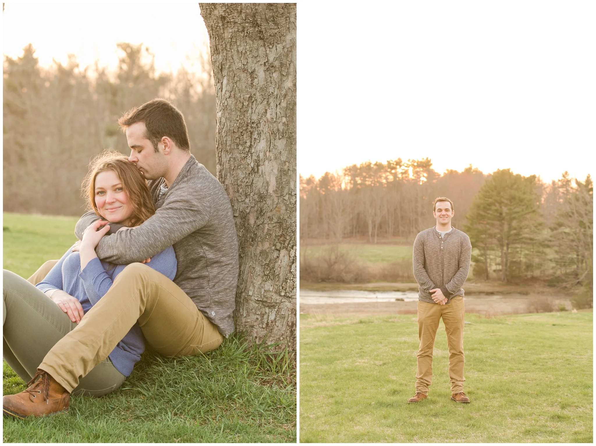 Wagon Hill Durham NH Engagement Session Rivermill at Dover Landing Wedding