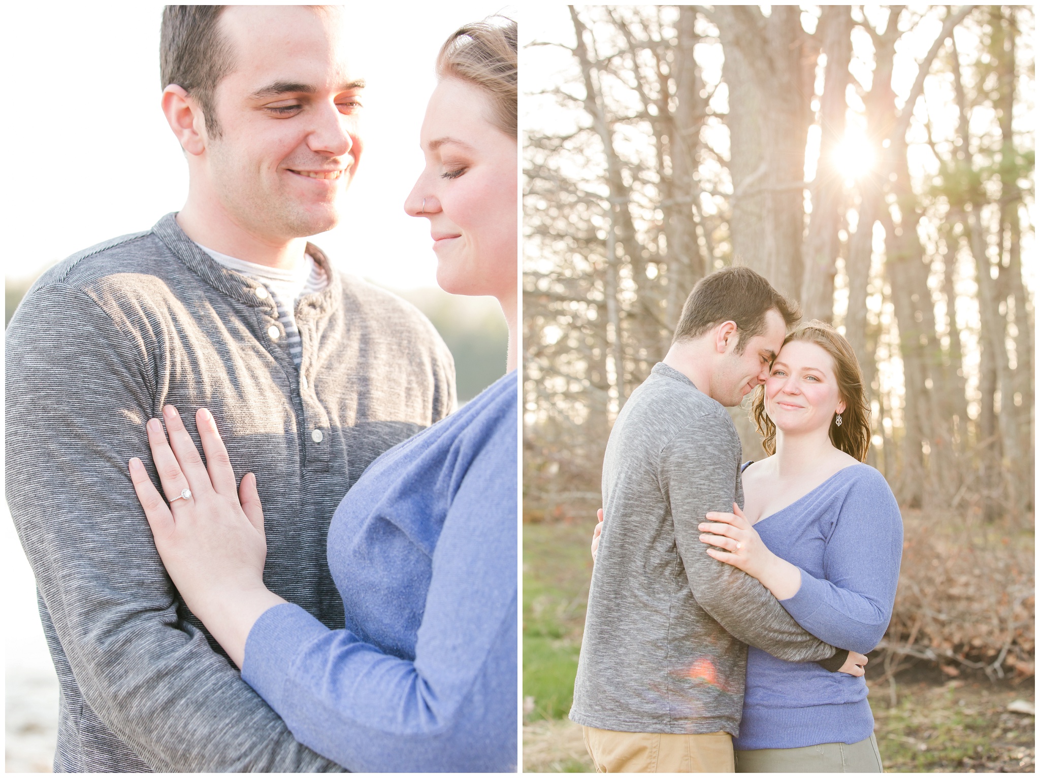 Wagon Hill Durham NH Engagement Session Rivermill at Dover Landing Wedding 
