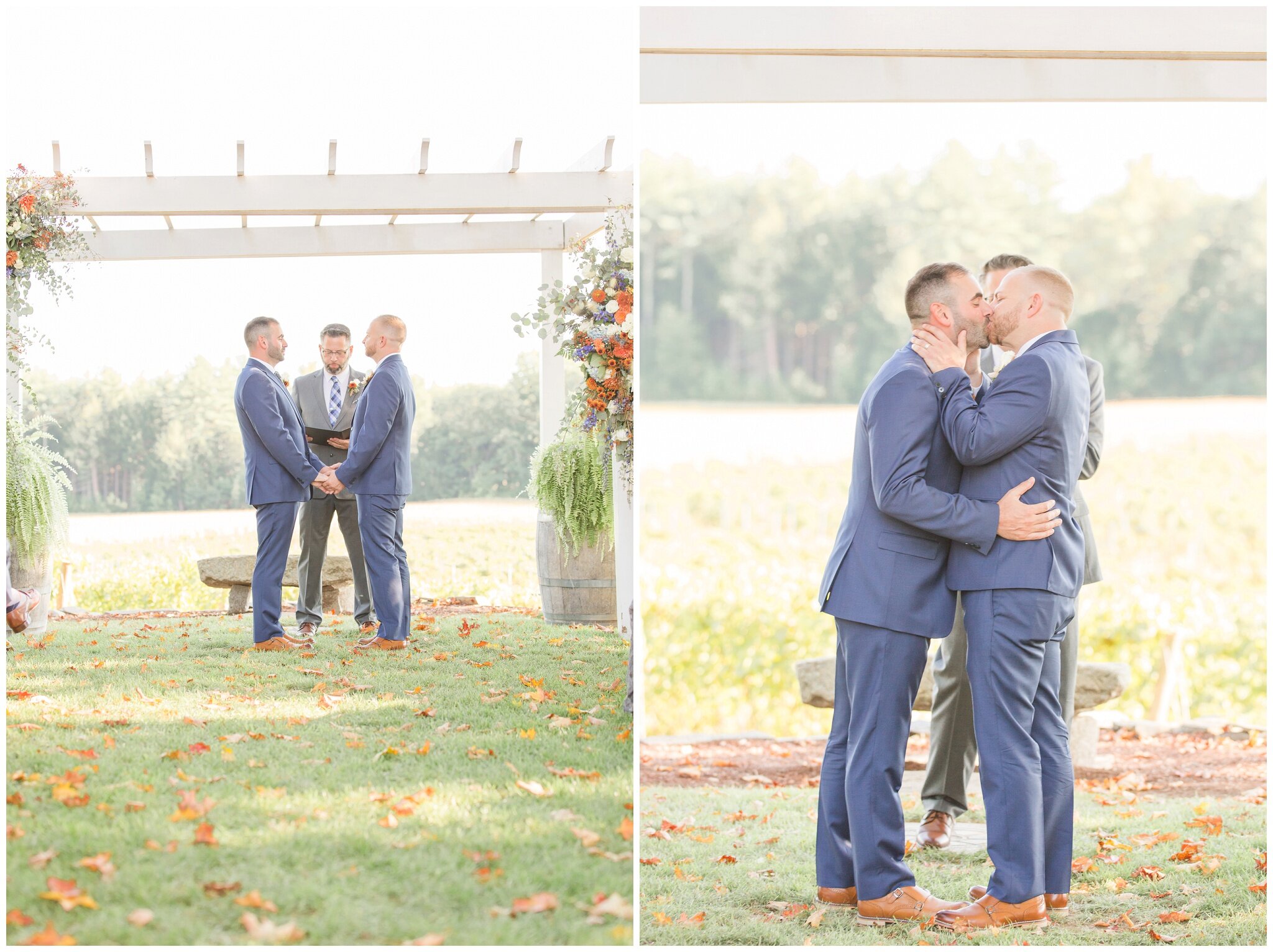 Outdoor Epping NH Gay Wedding 