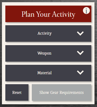 Interactive Gear Checker — HEMAA