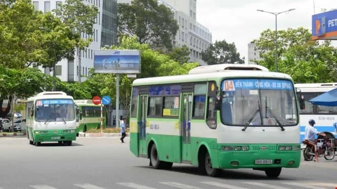 Bus - The bus system in HCM City covers most tourism destinations within and nearby the city with 152 routes. The distances between the bus stops and tourist destinations are pretty far and the buses are often named by the beginning and end points, so check your bus number carefully before getting on it. The price for bus ticket fluctuates between 3,000 and 10,000 VND, depending on the distance.