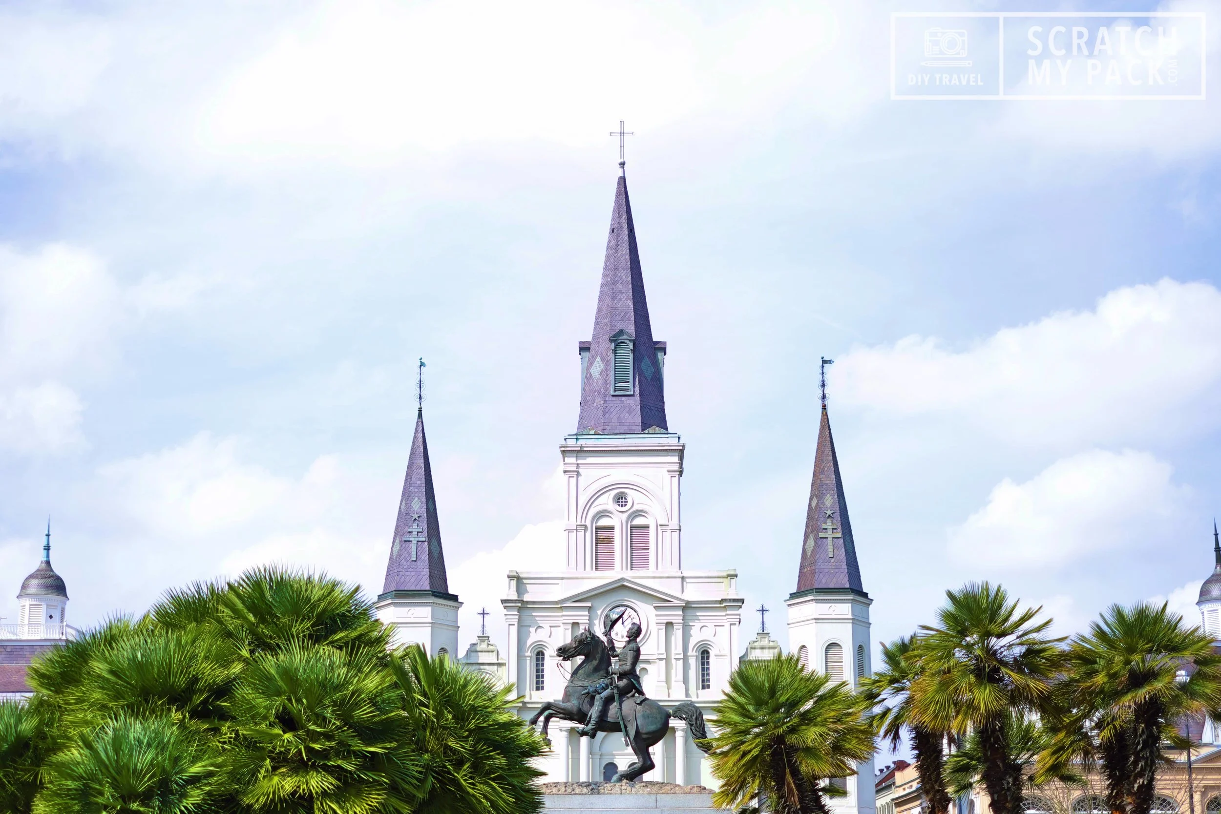 Jackson Square - Free to visit - Jackson Square is a historic park in the French Quarter of New Orleans. It was declared a National Historic Landmark in 1960, for its central role in the city's history, and as the site where in 1803 Louisiana was made United States territory pursuant to the Louisiana Purchase. Nowadays the square is filled with live musicians, art, street performers, horse-drawn carriages, and food carts.