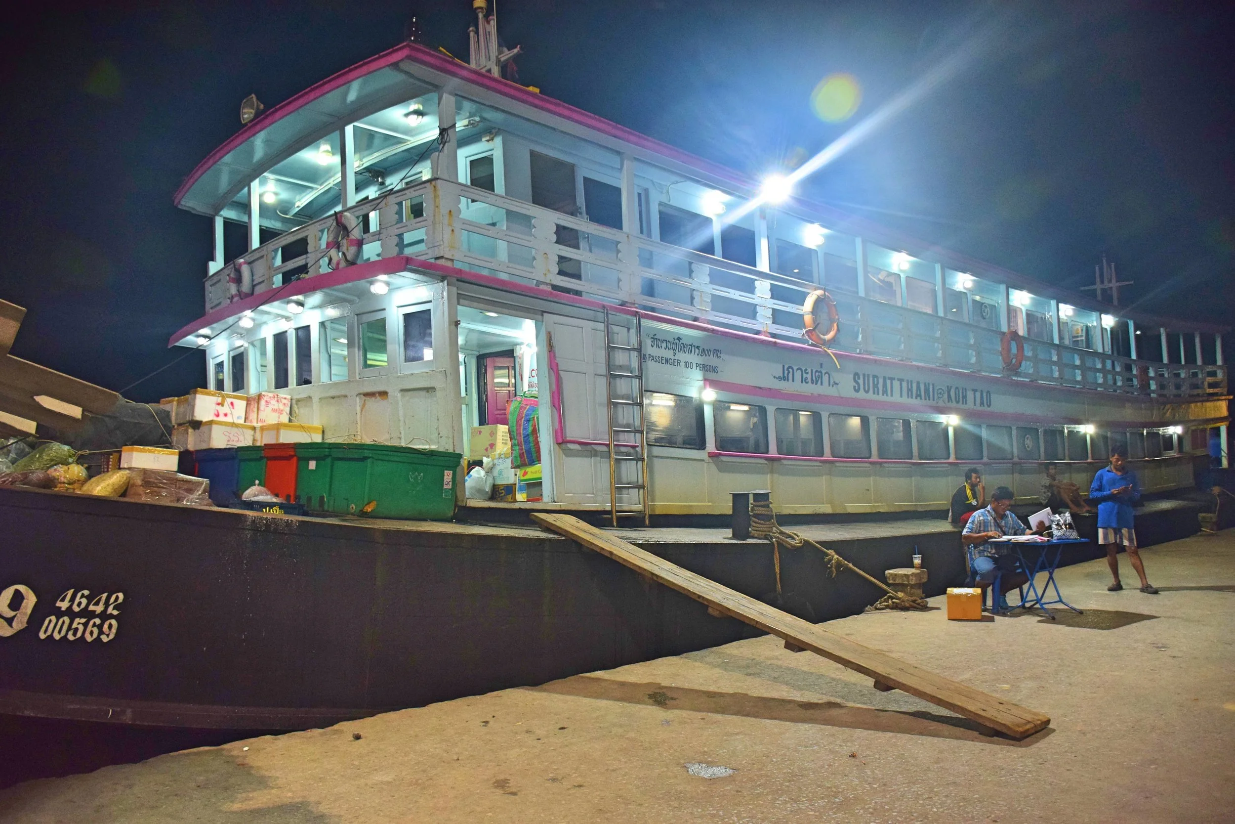 Overnight boat from Suratthani to Koh Tao