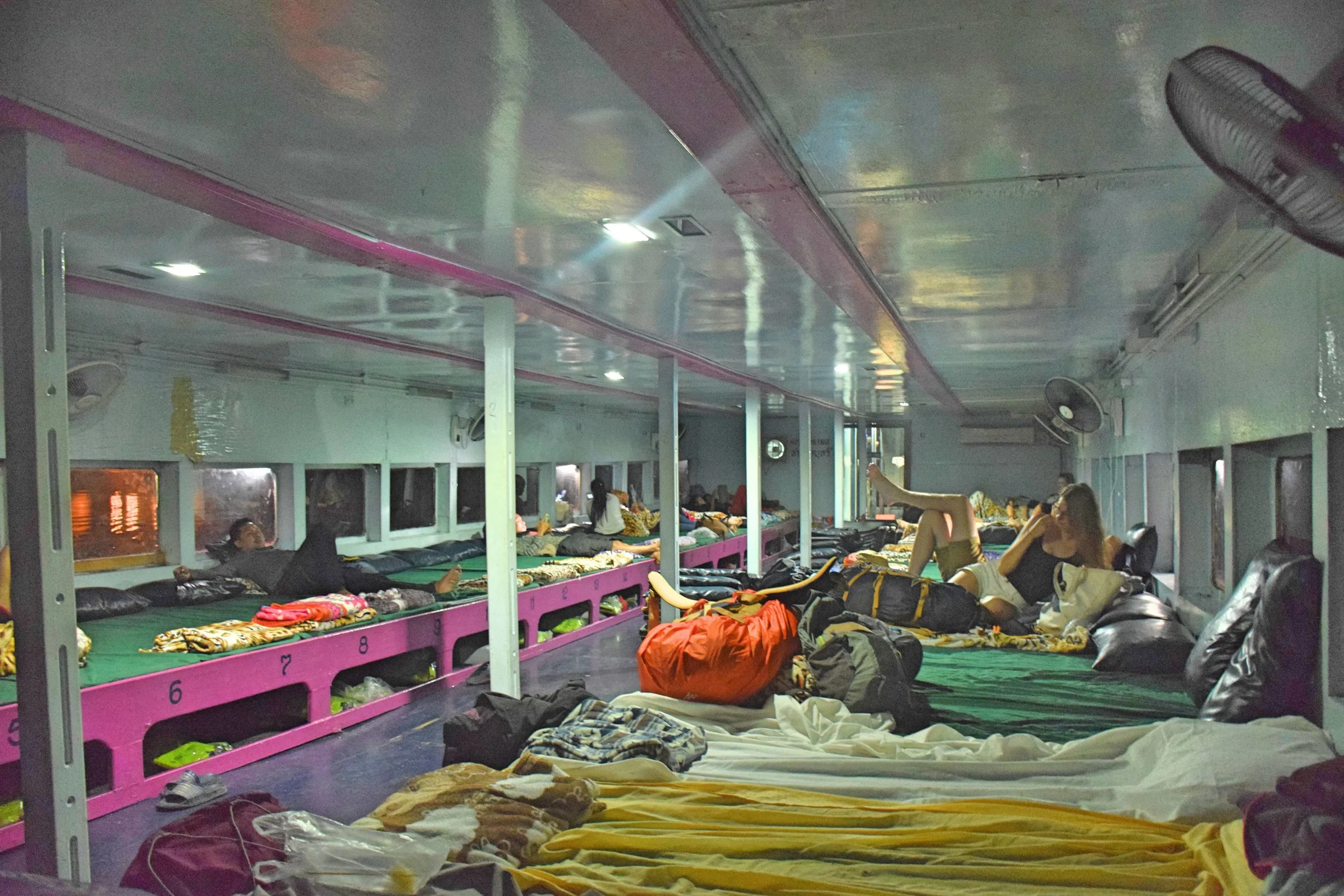 Passenger sleeping quarters on the boat