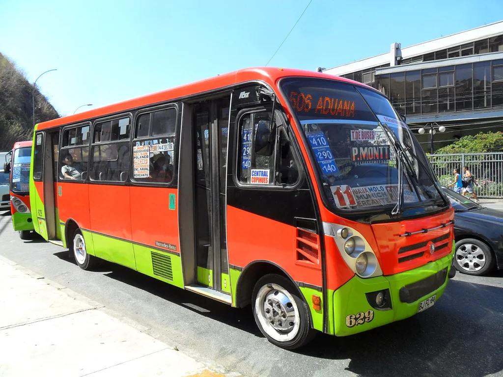 Bus - There are dozens of these buses that service all of Valpo and their surrounding cities. These buses are cheap, dirty, filled with locals and slow...but what a great way to see the city, sit next to locals, and surround yourself in the culture.
