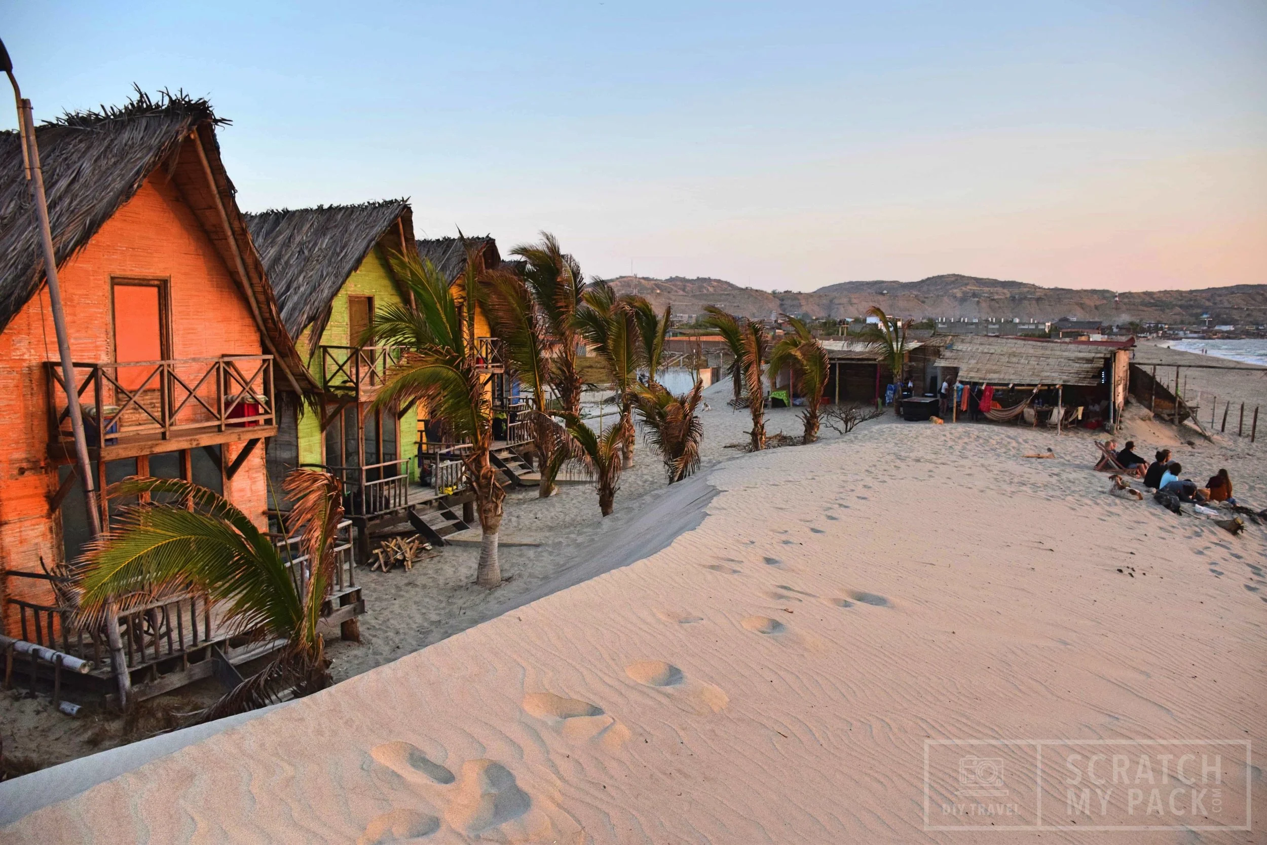 The Misfits beach hostel in Mancora, Peru