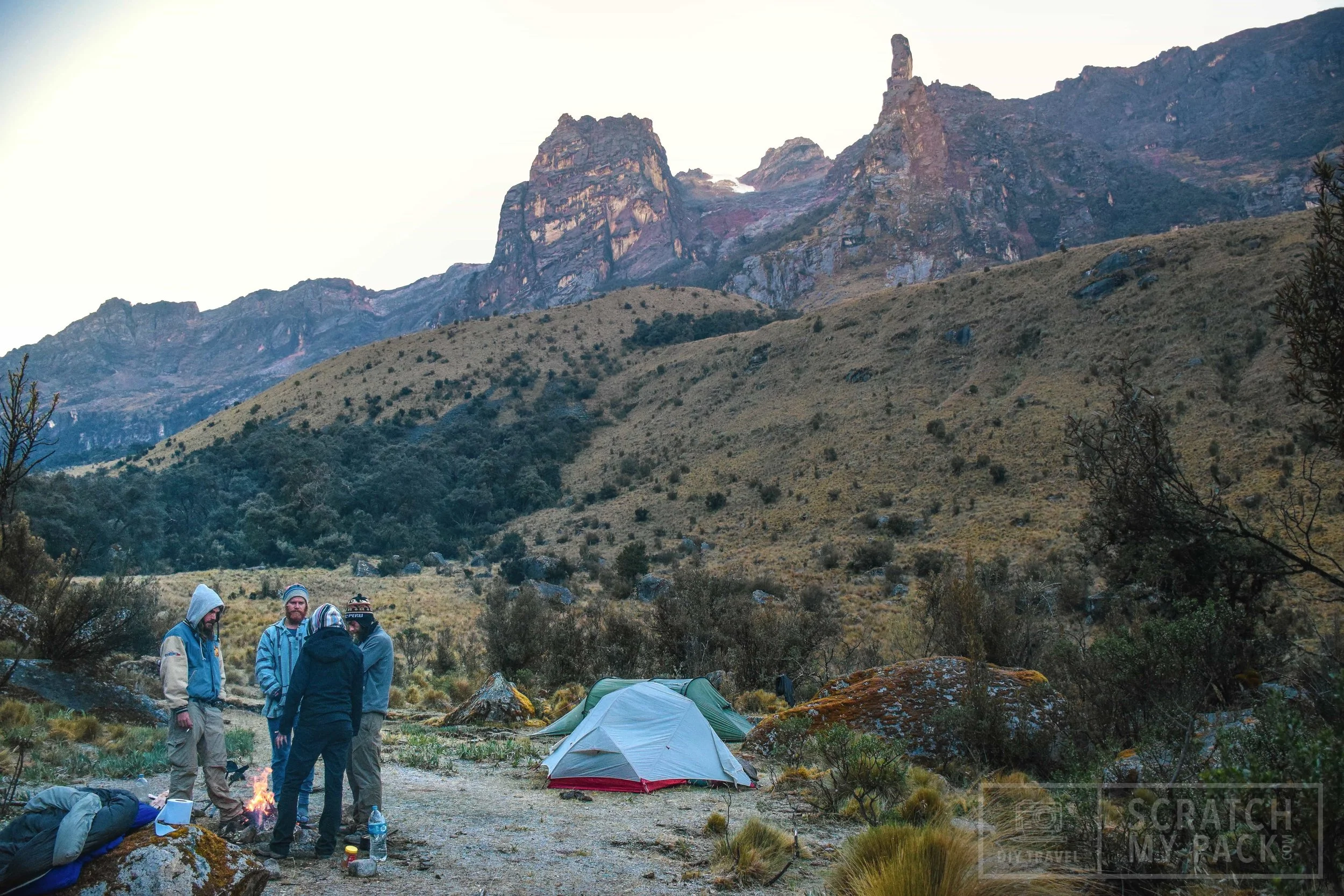 First campsite, just past Paira