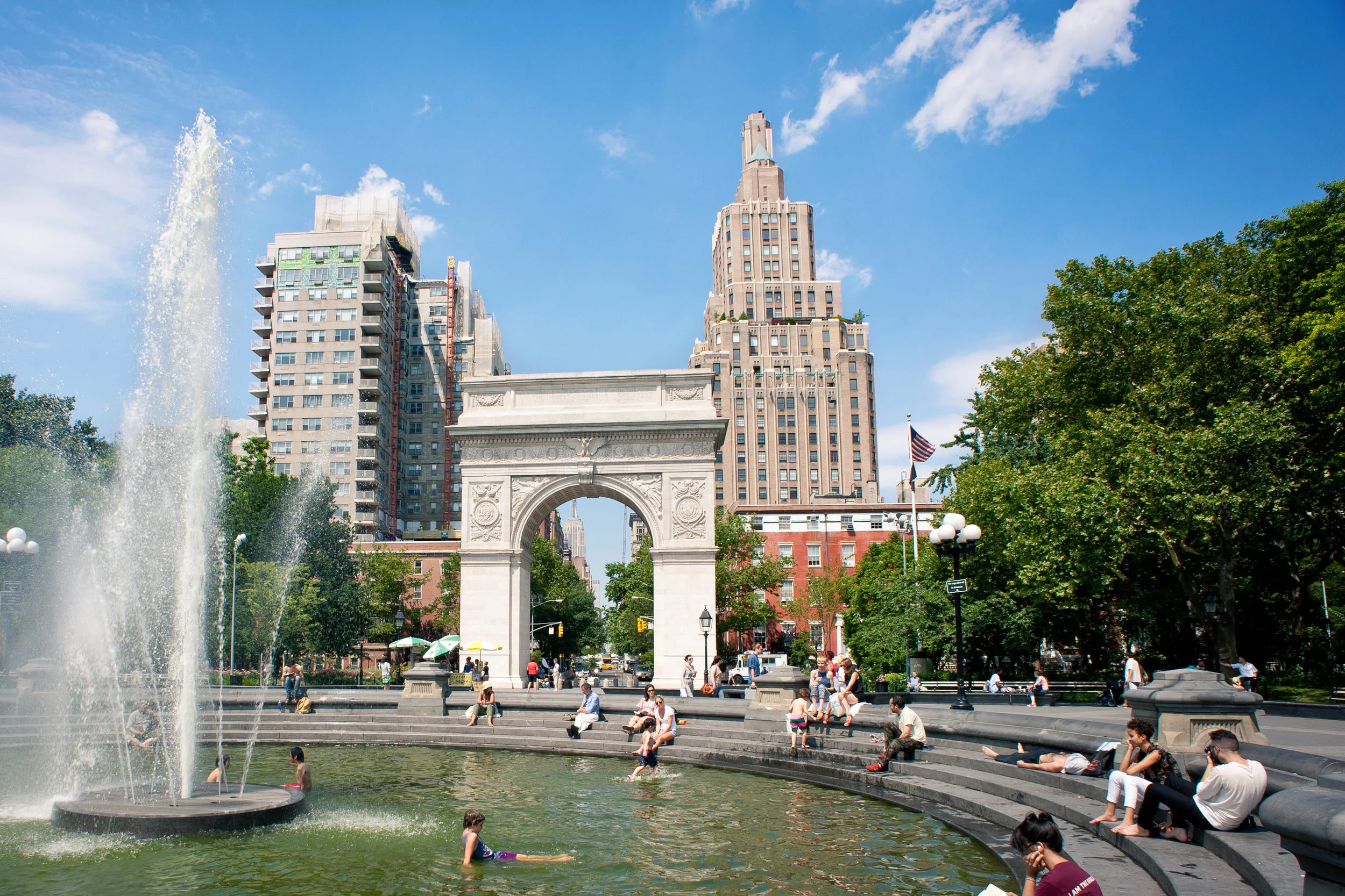 Washington Square Park - Free - Much smaller than Central Park, this is a street performers haven. Walk around and check out the violin players, human statues, painters and jugglers. You might run into a magician or surprise Drag show, but whatever happens, just say yes. If you’re feeling very lucky, you can also play the chess hustlers at one of their tables (hope you’re really good, because they will take your money).