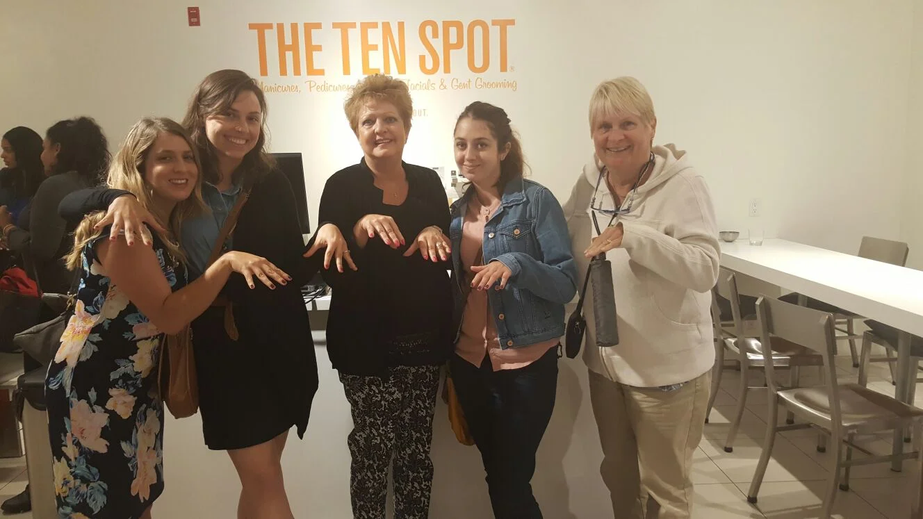 Showing off our nails! 