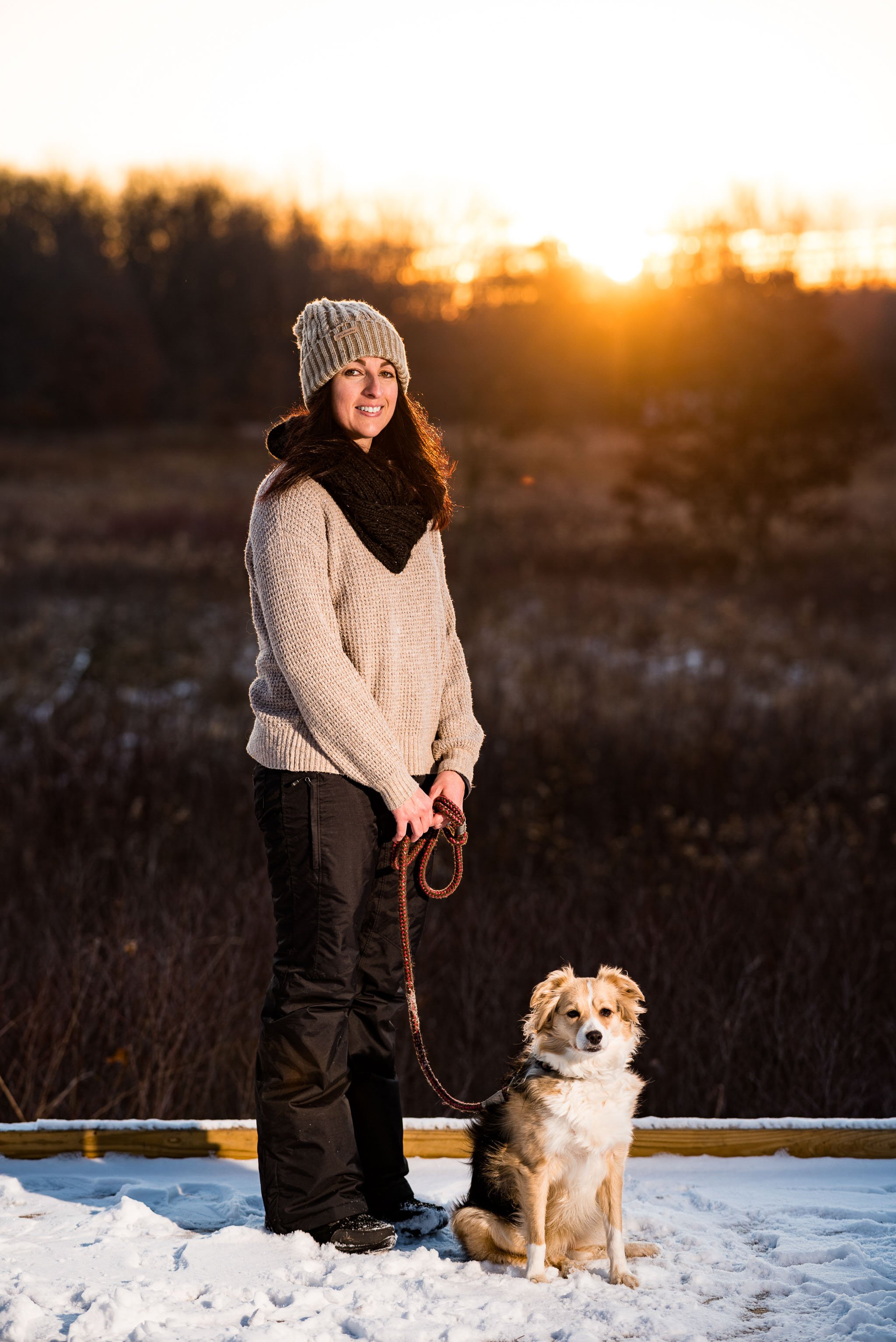 toledo outdoor dog and owner photo session
