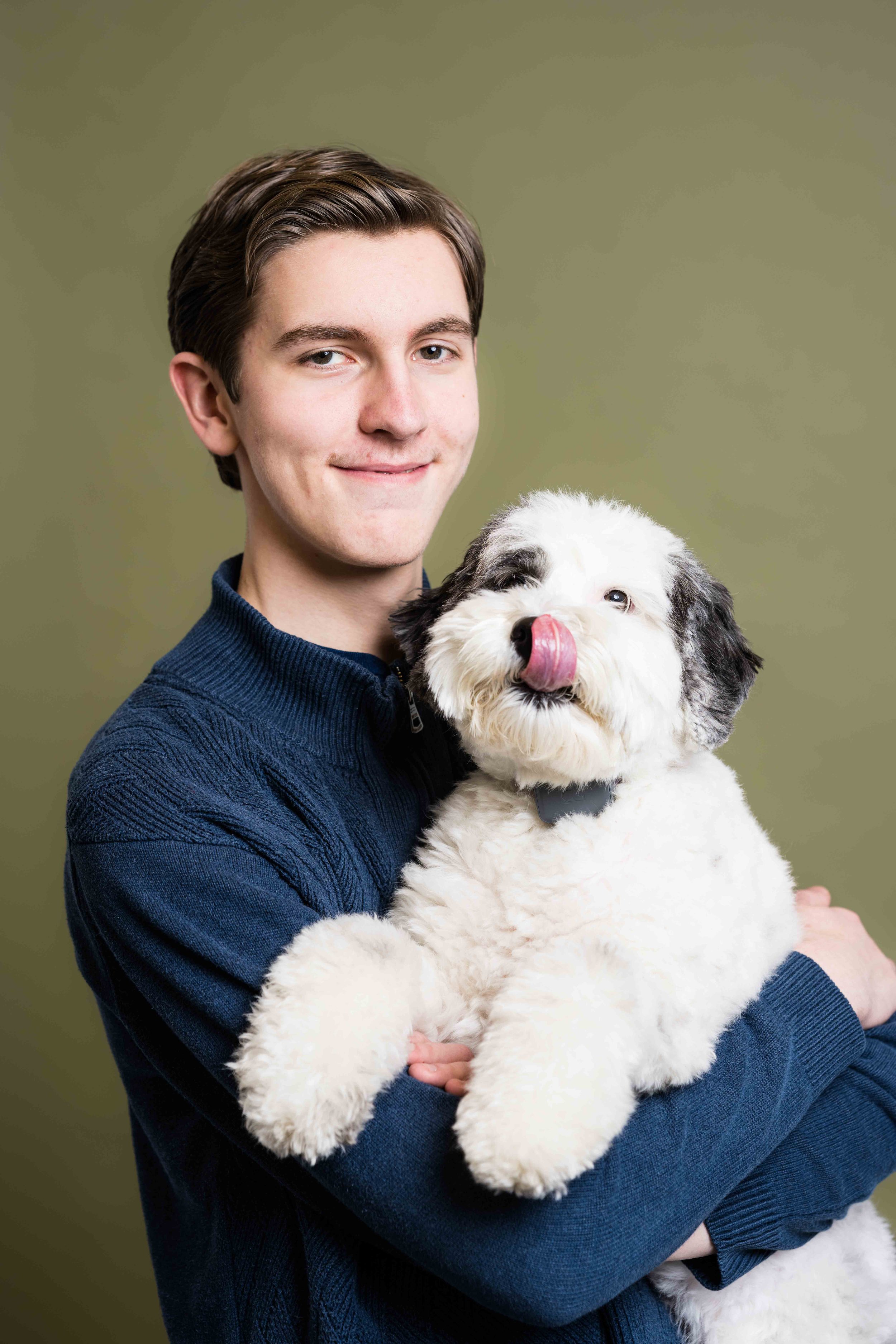 toledo senior photography with dog