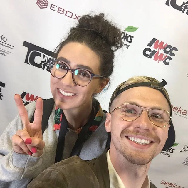 @jsandor and  @lapointedly  getting our conference on in the 416. @freshbooks @larueent @seedandspark today