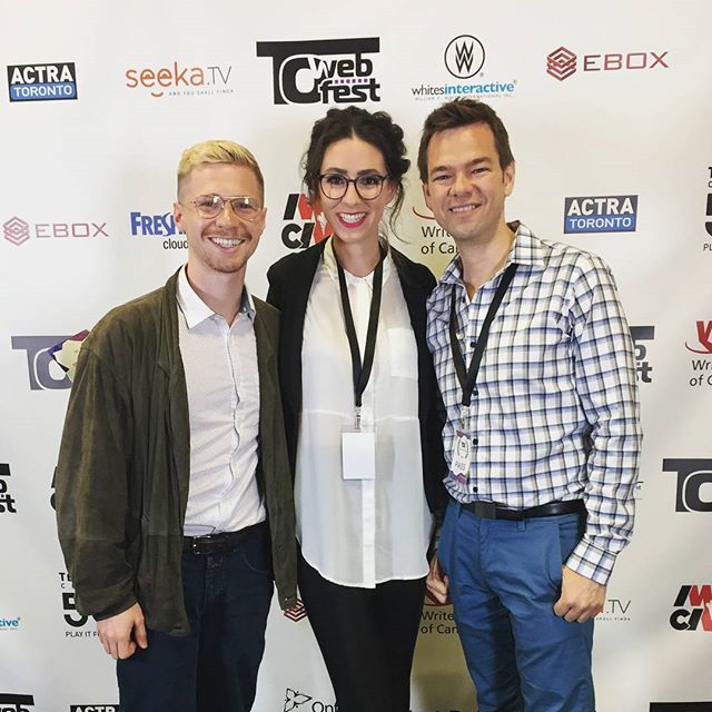 @jsandor and @lapointedly had a blast attending this weekend's @towebfest and meeting fellow webseries creators like Montreal's JP Serra