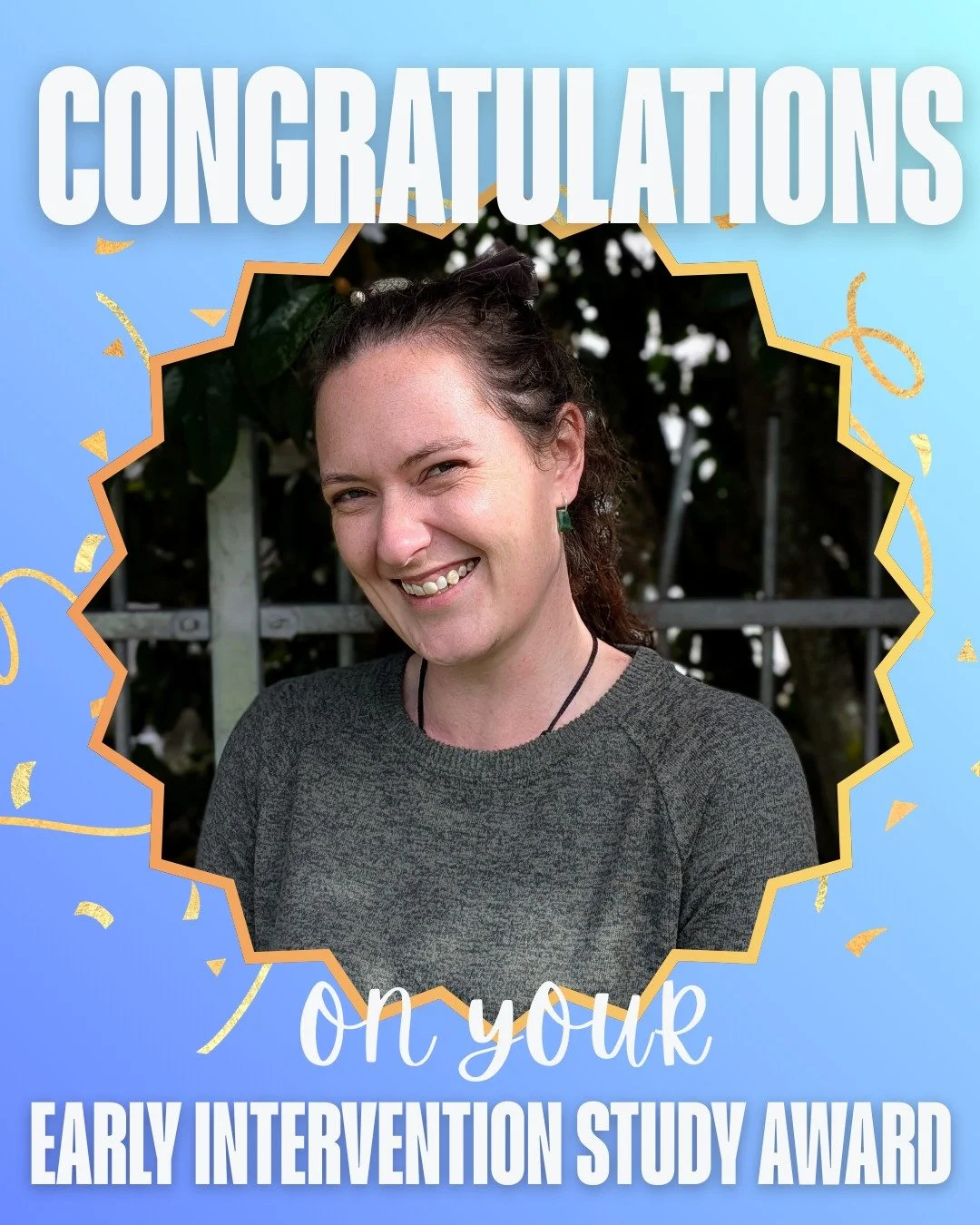 The GlowKids kaimahi are super proud of our Centre Manager Rhiannon for receiving the Ministry of Education's Early Intervention Study Award! 💙 Last week she started her Postgraduate Diploma in Specialist Teaching (Early Intervention). We are so exc