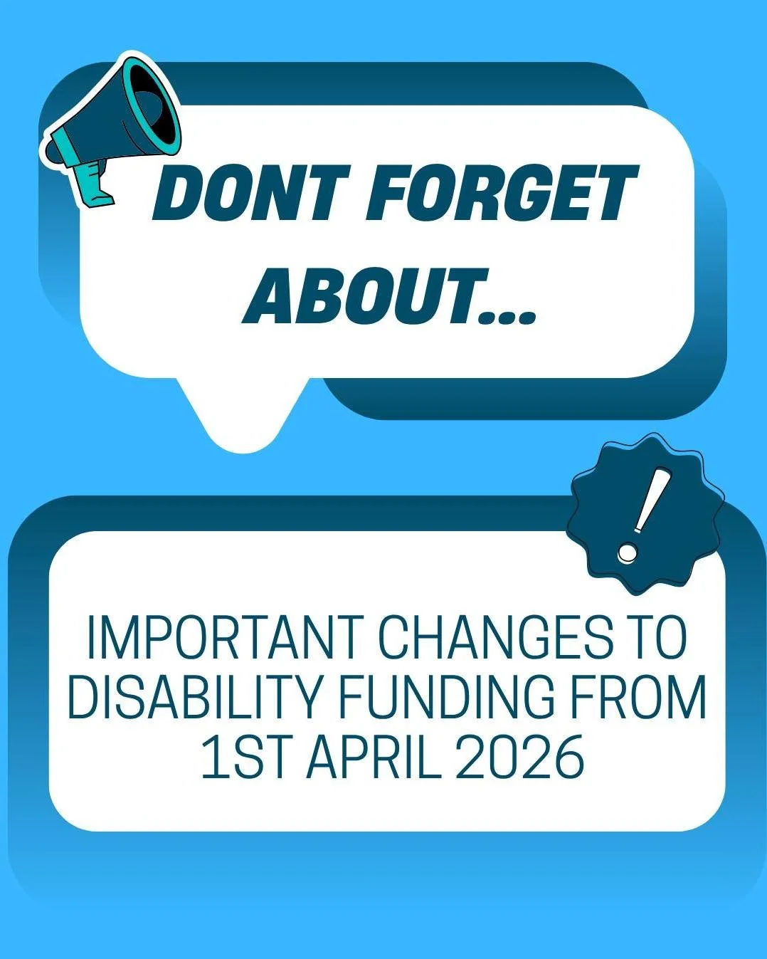 Don't forget about these positive changes to Disability Funding that come into effect 1st April! For more details, check out the great blog post from @sensorysamnz for more information (link found in our instagram bio as well!) ⭐💙 https://sensorysam