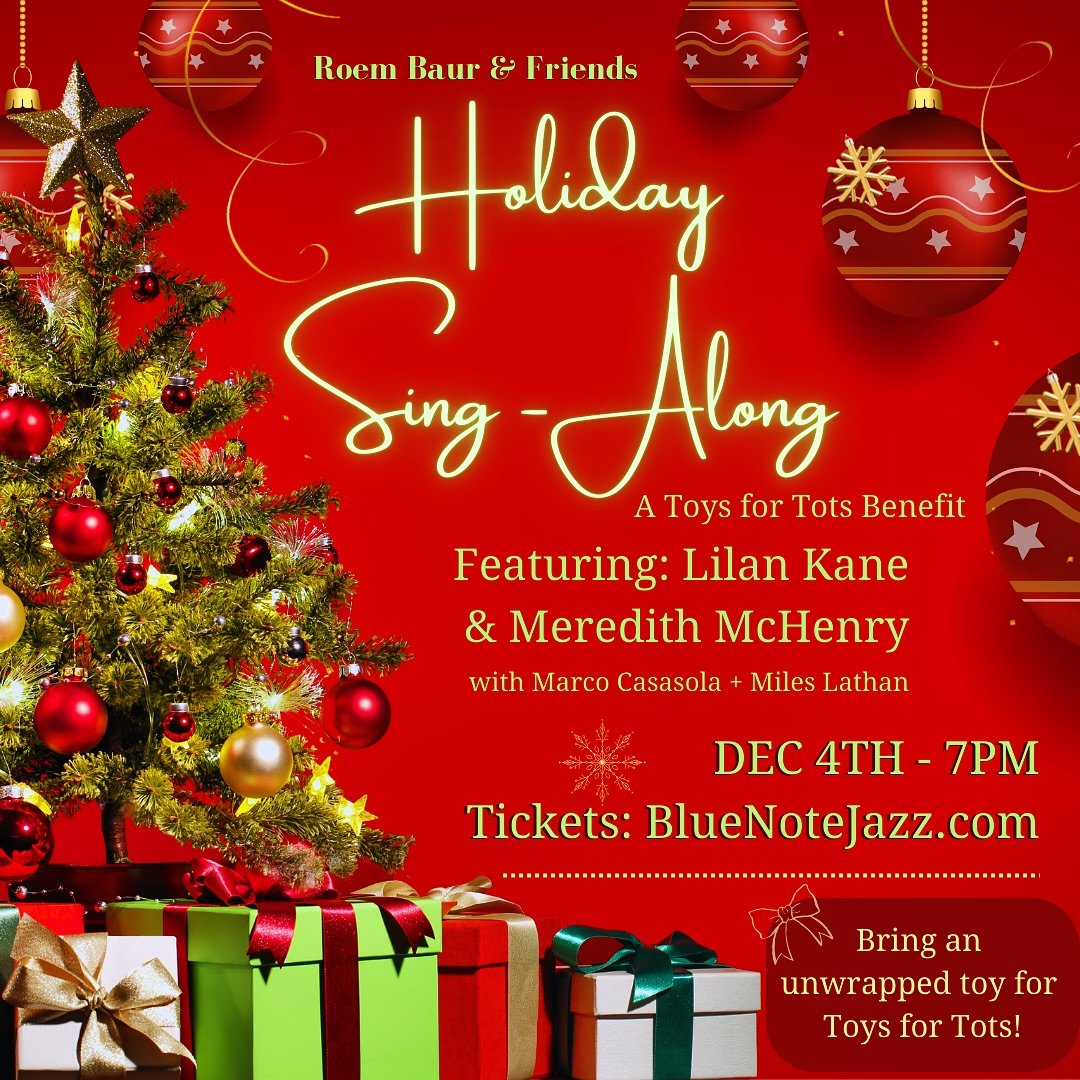 This December 4th, join me and some incredible friends, Lilan Kane, Meredith McHenry, Marco Casasola, and Miles Lathan, for a magical night at Blue Note Napa.

We&rsquo;re singing holiday classics, your favorite seasonal songs, and spreading the holi