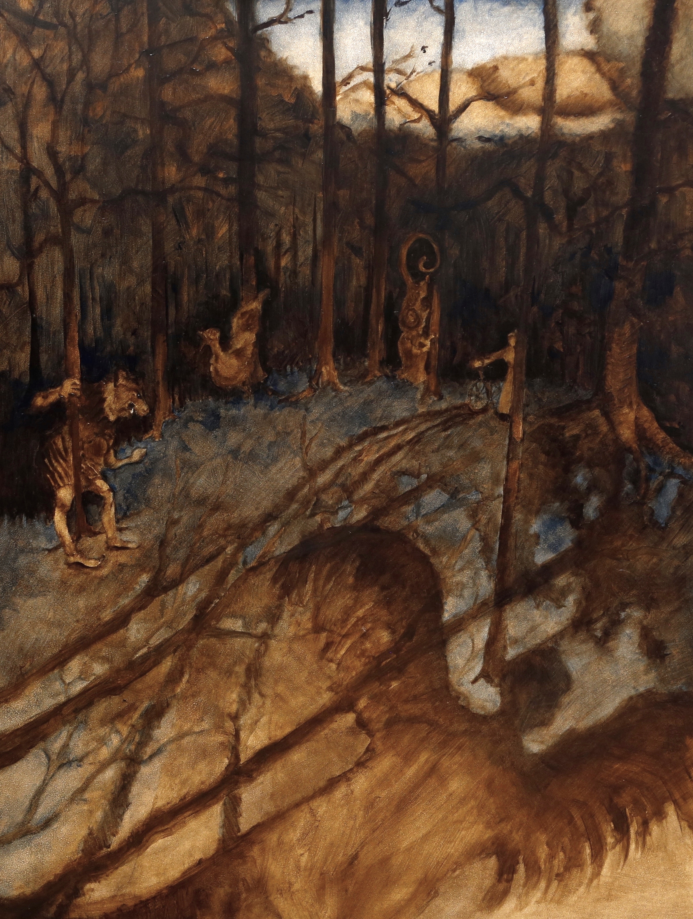 It was a motley group that came out from the forest beyond the edges of the fields.