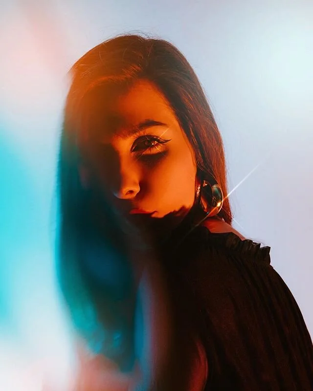 making portraits in quarantine, staying creative and working with some LED lights i had laying around. 📸 going to show some BTS and more photos for ideas for you to shoot while you&rsquo;re staying home too!