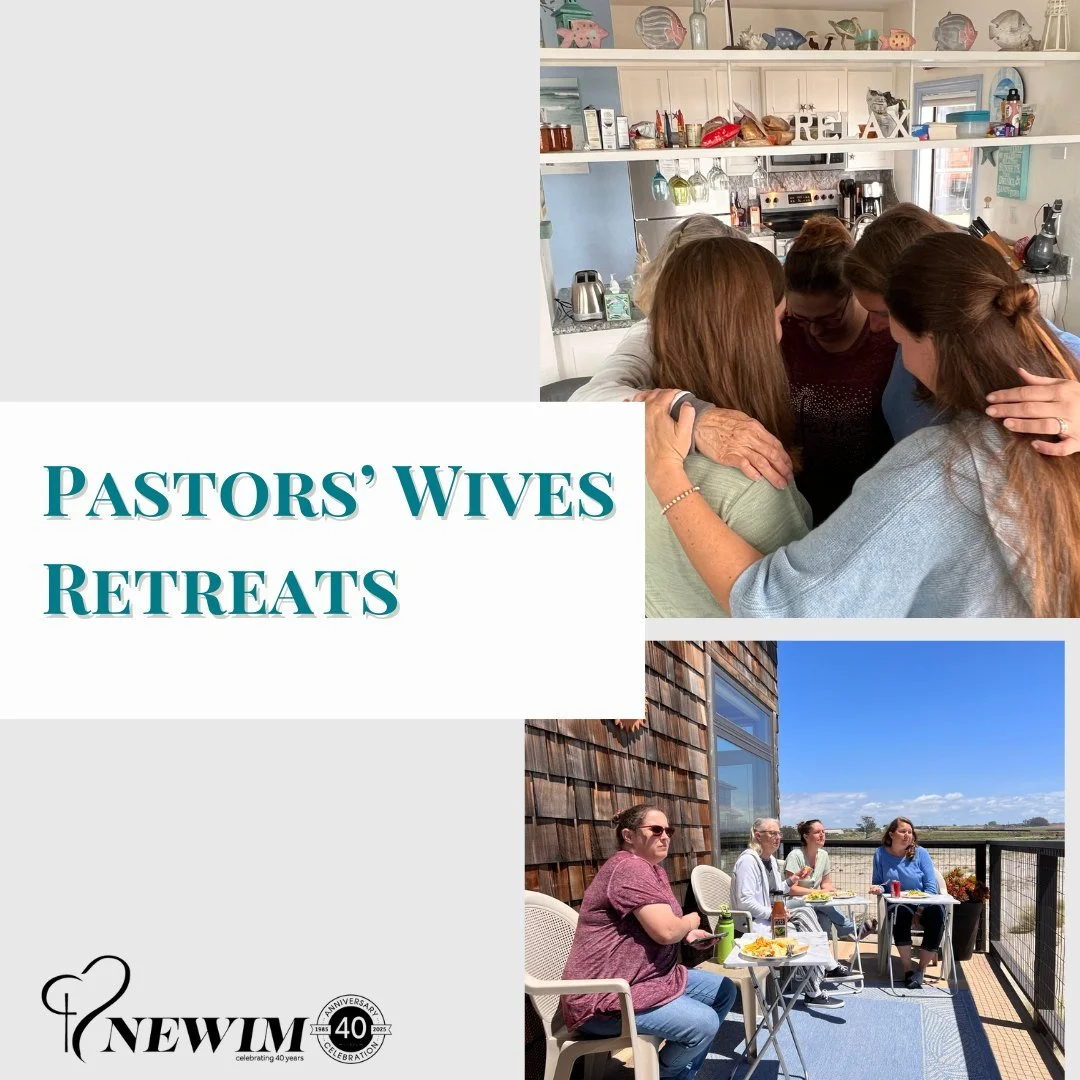 In 2014, NEWIM also began hosting Pastors' Wives Retreats at no cost to the participants. These retreats are now offered several times a year in both Northern and Southern California. Pastors’ Wives Retreats create a safe, encouraging space for