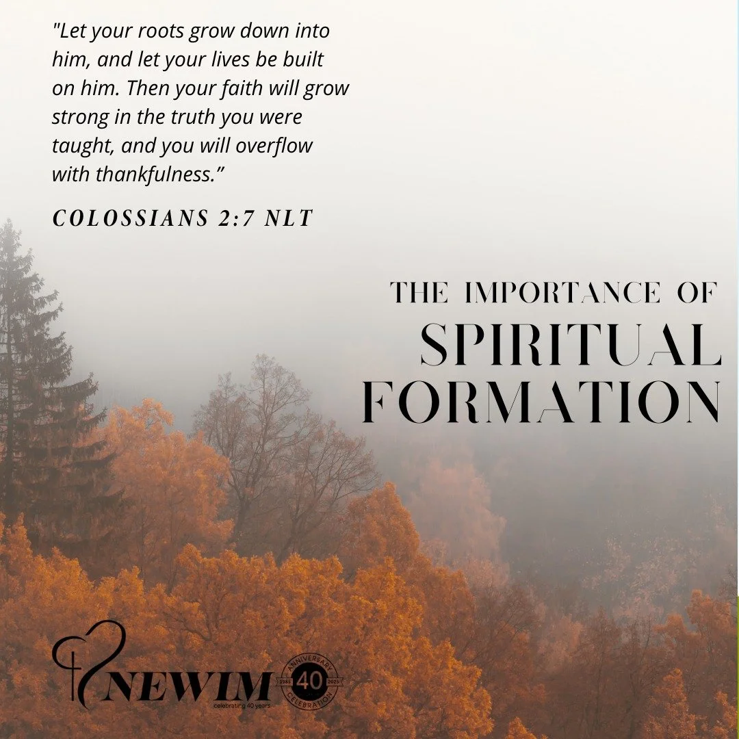 "Spiritual formation, without regard to any specifically religious context or tradition, is the process by which the human spirit or will is given a definite 'form' or character."
Renovation of the Heart, Dallas Willard
www.newim.org
#newi