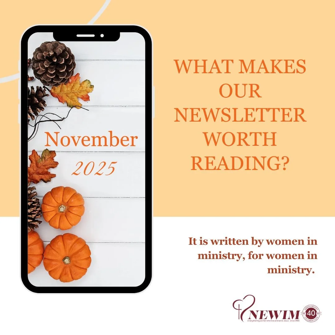 Reading relevant articles for women who love and serve Jesus. Sign-up to receive it today!

www.newim.org/newsletter

#newim #newimconnects #newimnewsletter