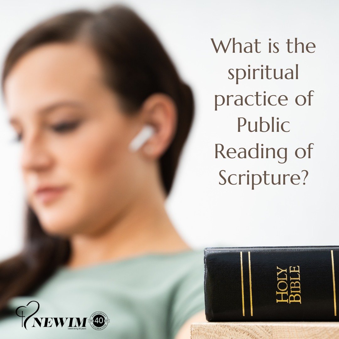 Public reading of scripture is the practice of a group reading the Bible aloud together in a communal setting or listening to the Bible read aloud. This is an ancient tradition with roots in both Jewish and early Christian worship. For suggested webs