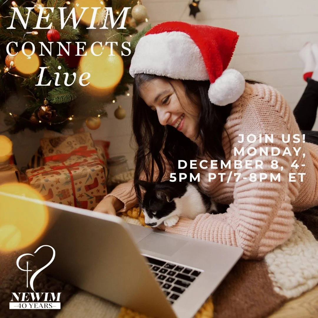 NEWIM ConnectsLive - Join a small group of ministry-minded women for connection and discussion.  Bring your thoughts and questions about the promises of Christmas, and let's chat!

Monday, December 8, 4-5pm PT/7-8pm ET

www.newim.org/small-group-gath