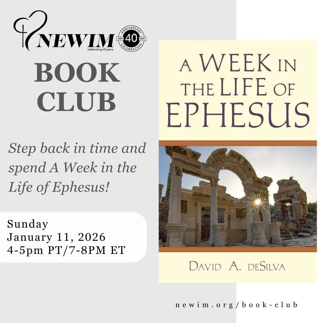 NEWIM Book Club strives to bring a diverse selection for readers to delve into and explore. Books chosen cover a wide range of topics and genres, both Christian and secular. While most books reflect our own theological values, some also come from div