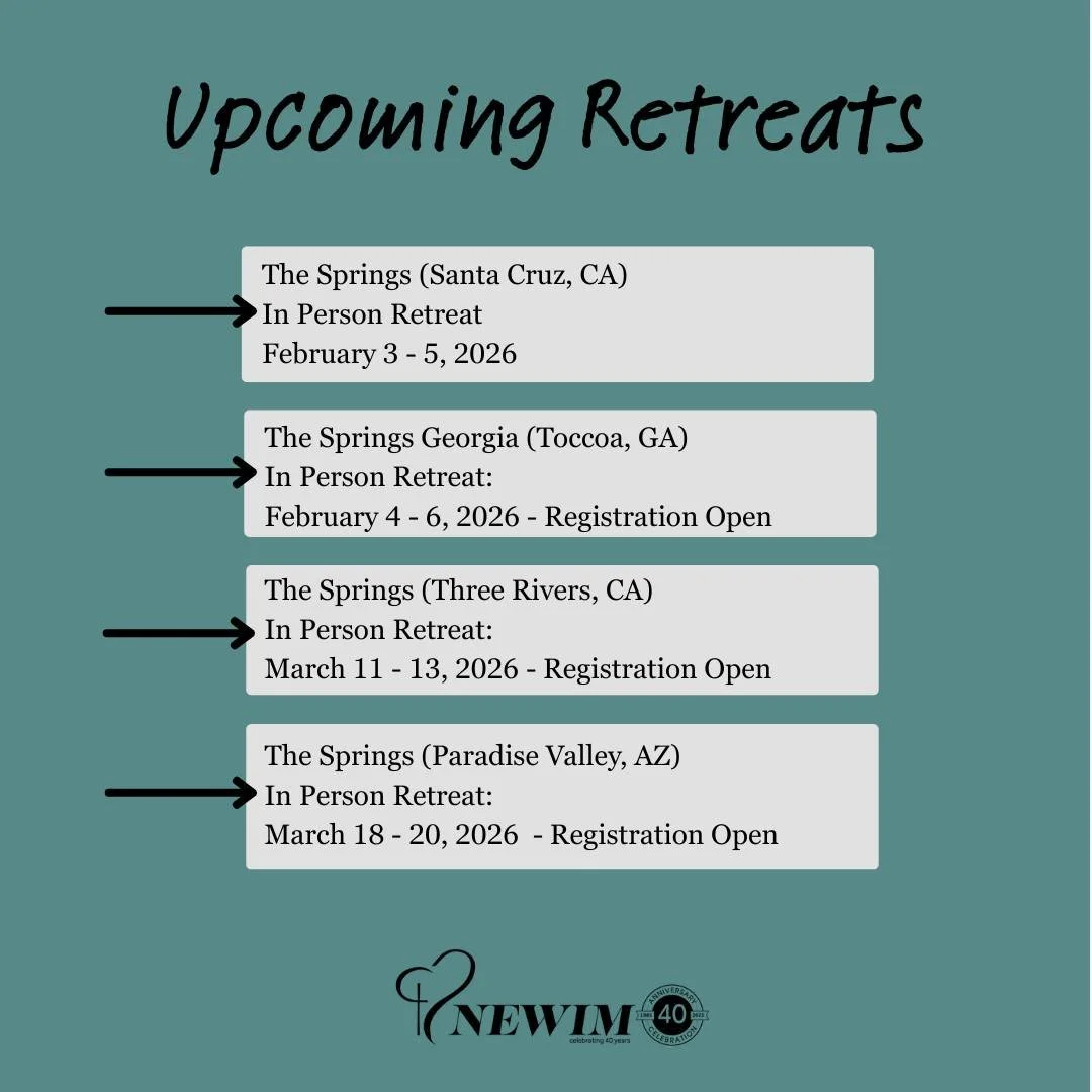For more information about upcoming retreats, visit our website www.newim.org

#newim #newimretreats #newimsprings
