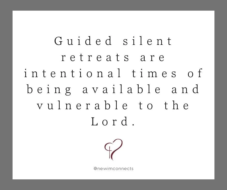 Guided Silent Retreats are intentional times of being available and vulnerable to the Lord. Join us for a Springs Retreat in the new year! 

Learn more on NEWIM's website.

https://www.newim.org/retreat-overview

#newim #newimconnects