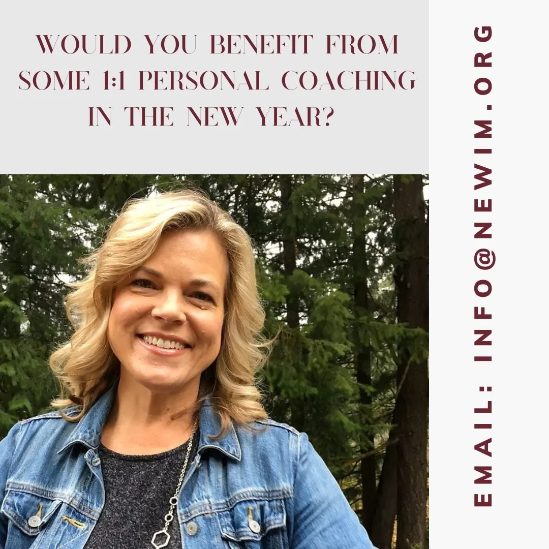 Would you benefit from some 1:1 personal coaching in the new year? 

NEWIM has secured an opportunity with Erin Schwab Coaching to offer accessible, personalized, life-coaching with flexible payment options&mdash;ensuring that financial concerns don&