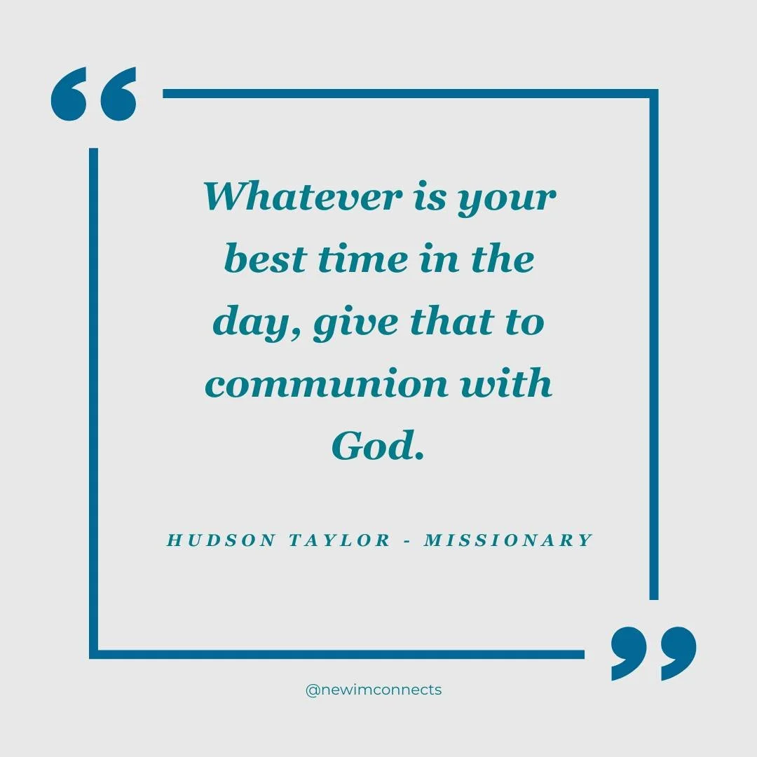 What is your best time of the day to commune with God?

#Newim #newimsprings #thespringsretreat #hudsontaylorquote