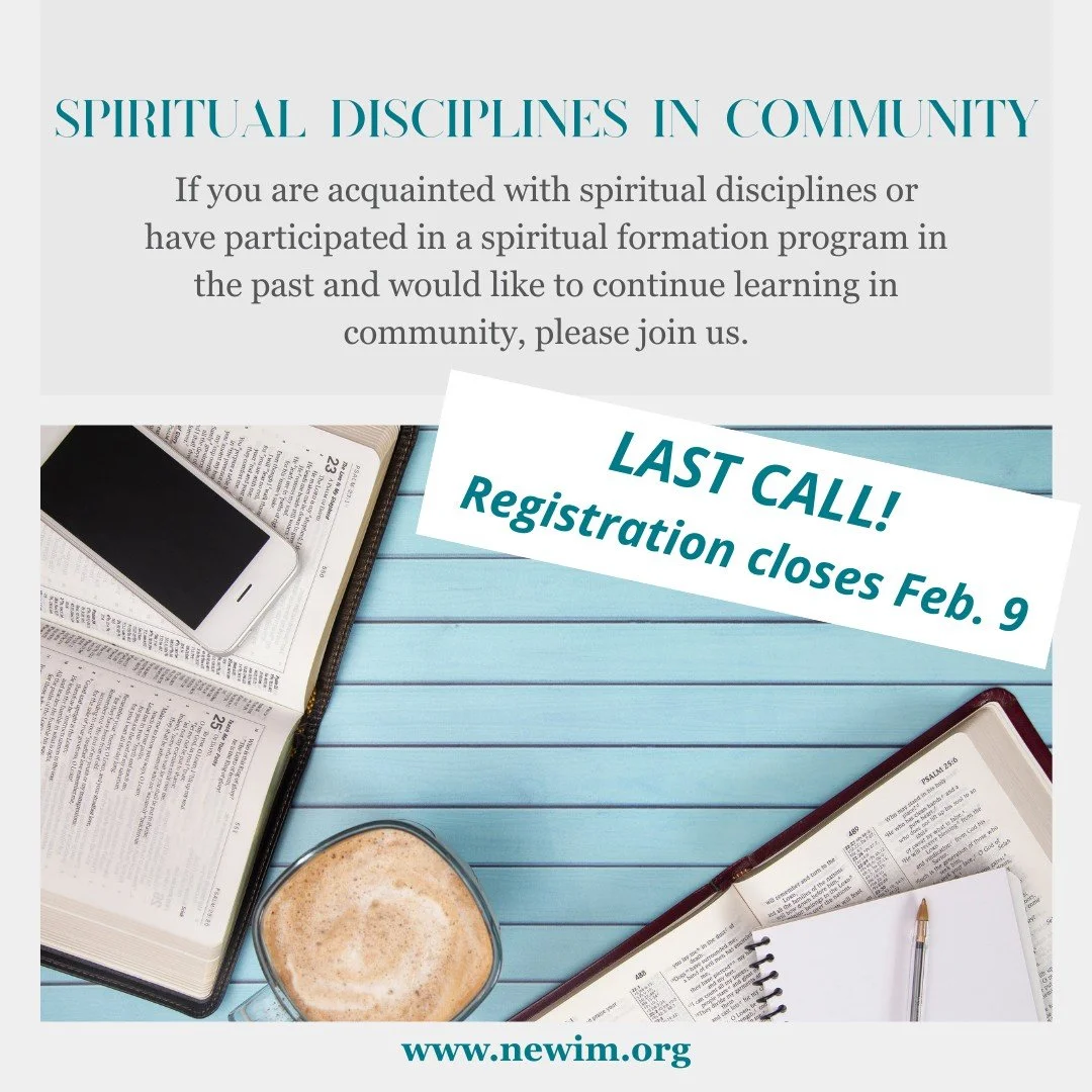 If you are acquainted with spiritual disciplines or have participated in a spiritual formation program in the past and would like to continue learning in community, please join us. We will meet via Zoom February-December on the 2nd Tuesday of each mo