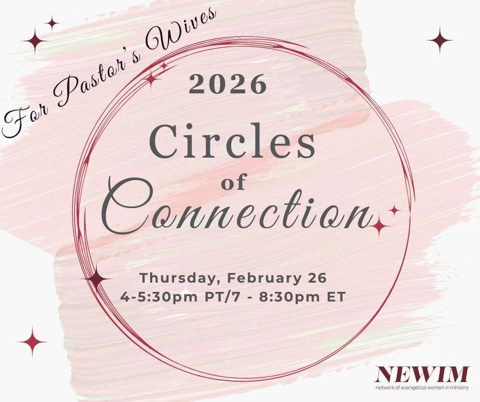 A new group is forming just for ministry wives. We will meet via Zoom February-May on the 4th Thursday of each month. We'll be in small groups of 5-6 so we can form trusted friendships and pray for each other.
Facilitators: Luann Budd and Erin Schwab