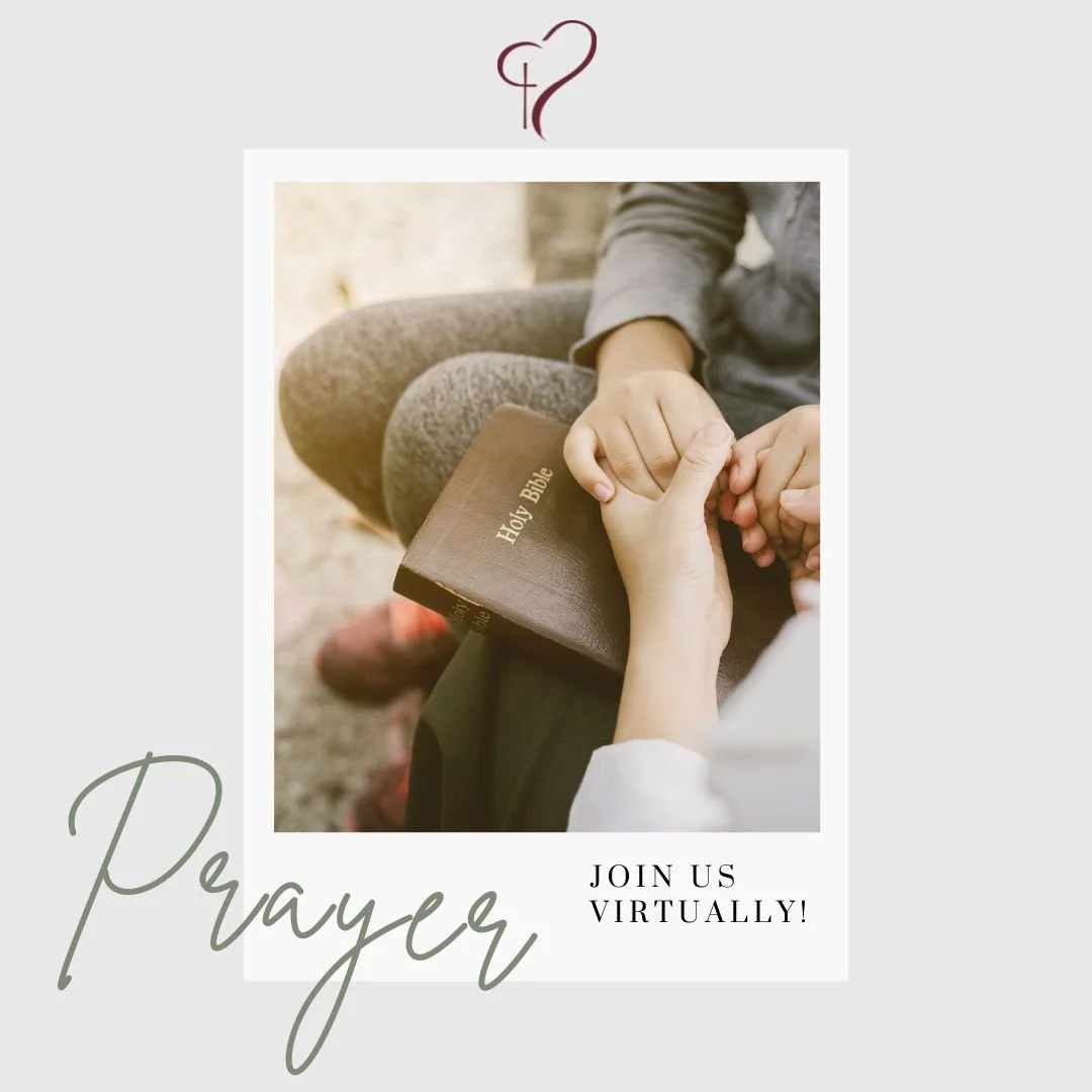 Sometimes knowing others are lifting you up to the Lord in prayer can be so comforting.

Every Thursday a small group of women connect through Zoom to share their prayer needs and a short reading of Scripture. Come as your schedule allows and connect