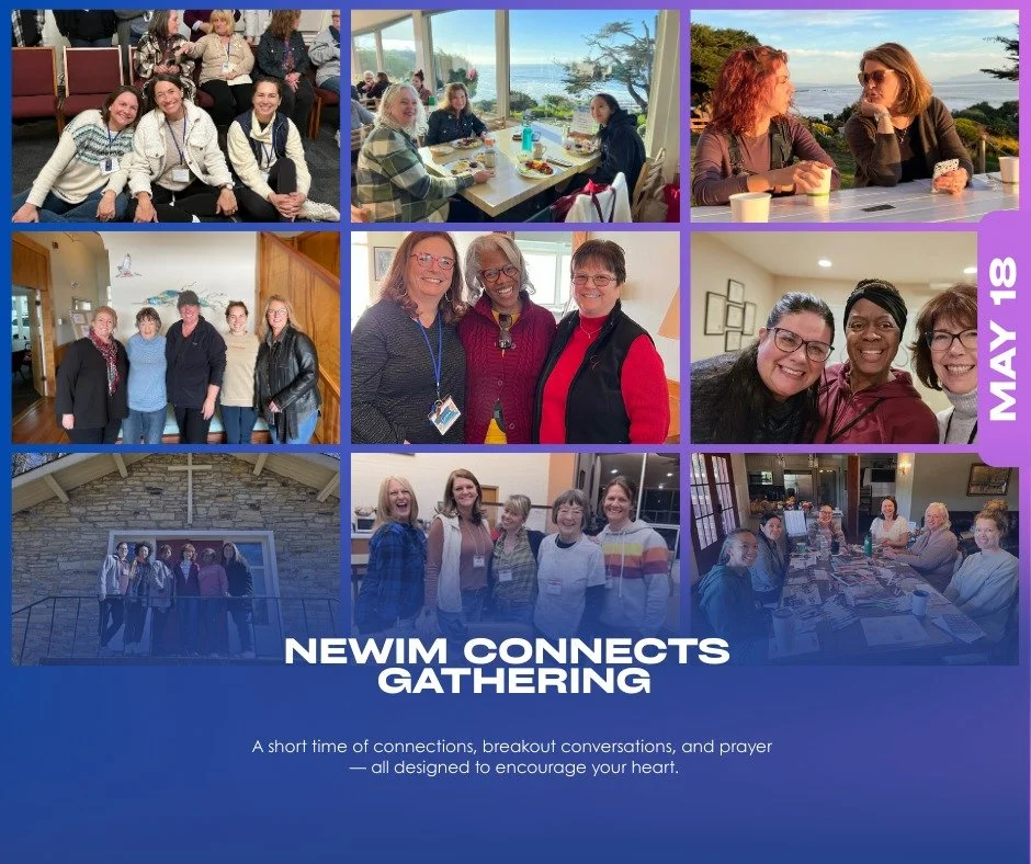 Join us on May 18 for a NEWIM Connection Gathering! Whether you&rsquo;re new to our community or reconnecting from past retreats, cohorts, or book studies, we&rsquo;d love to spend this hour with you.

A short time of introductions, breakout conversa