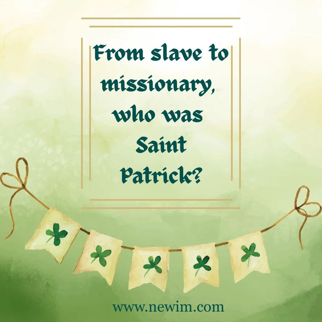 Saint Patrick isn't just about shamrocks and driving snakes out of Ireland.  Read an article about the real man and missionary. https://corechristianity.com/resources/articles/from-slave-to-missionary-meet-st-patrick
#newim #newimconnects