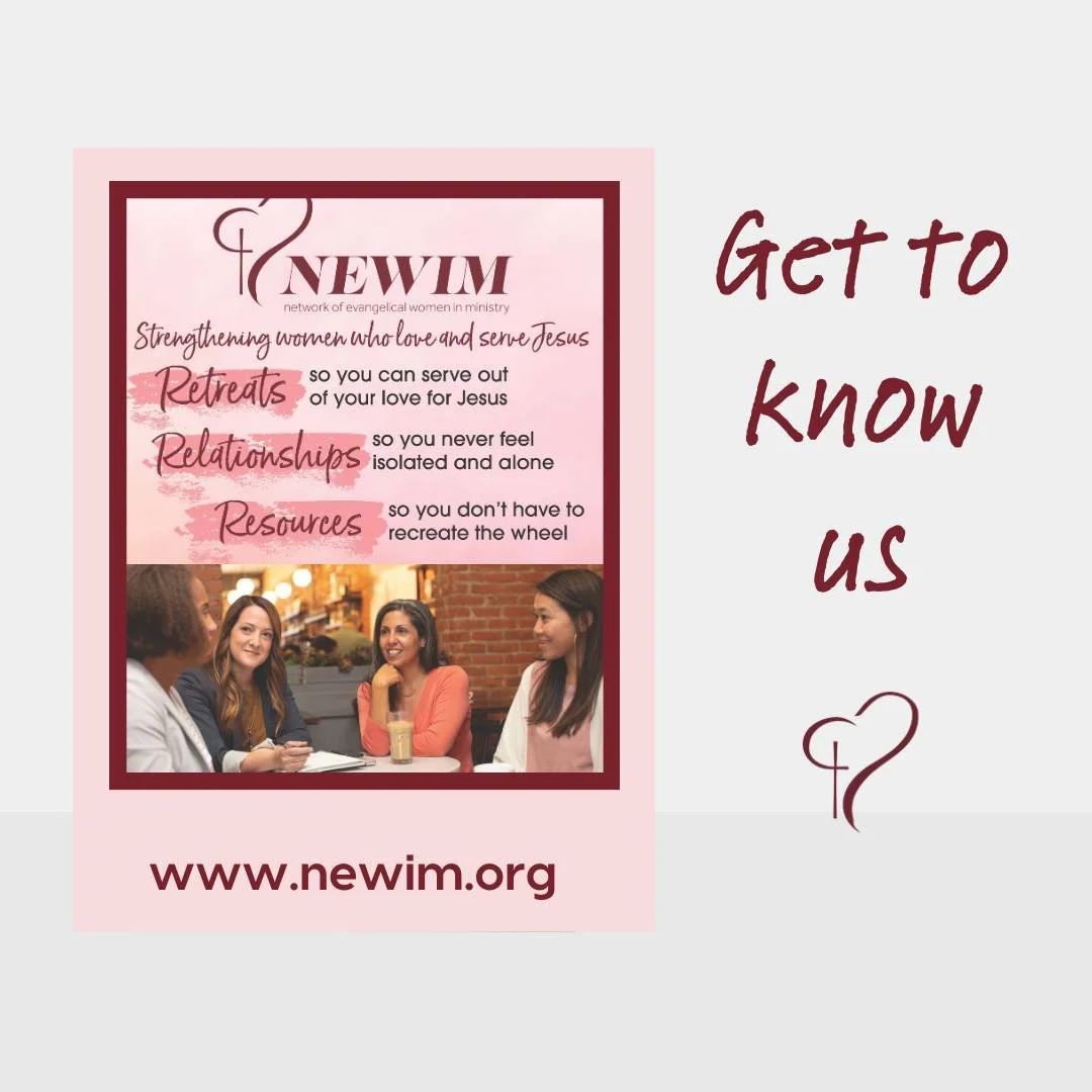 Get to know us. NEWIM has retreat, resources and many opportunities to develop relationships with like minded women. Visit our website www.newim.org

#newim #newimconnects