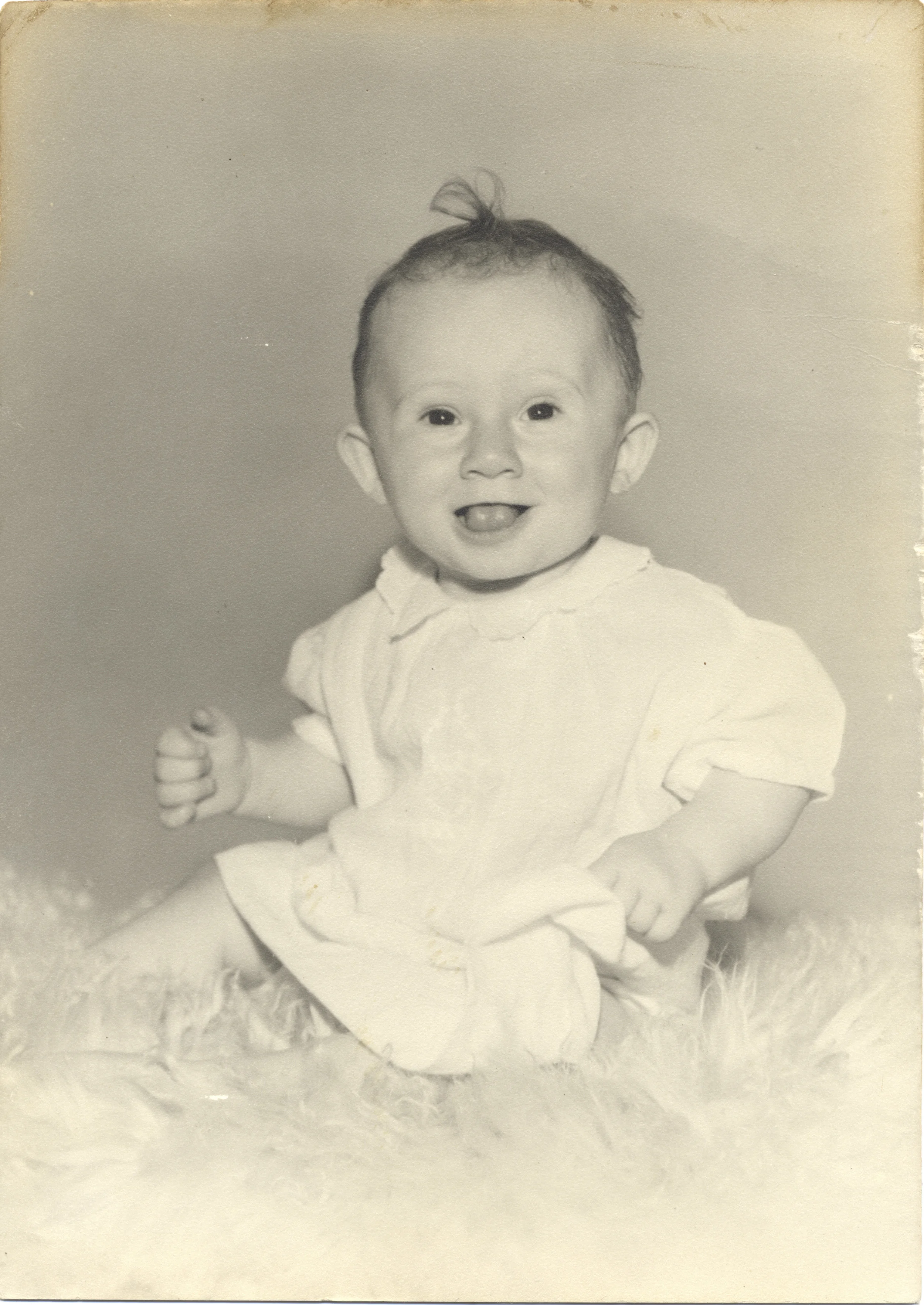 My mom at 1 year old!