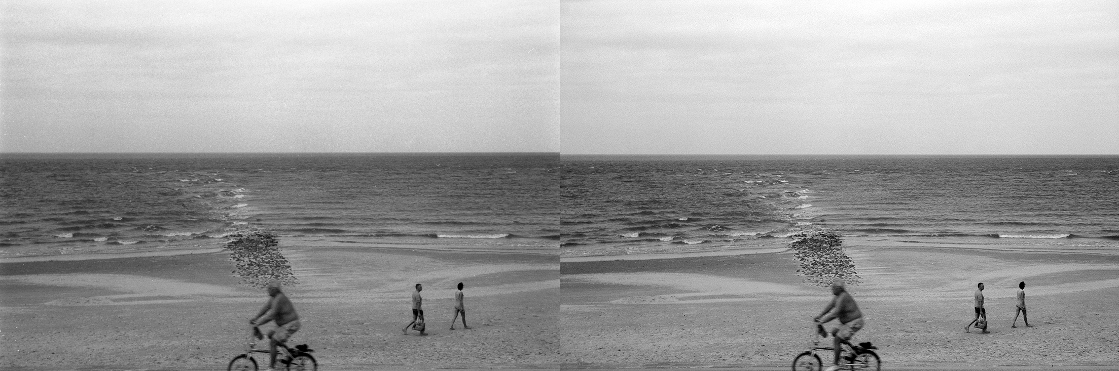 As you can see - the image on the left scanned with a prosumer CCD scanner is a lot less sharp with much less dynamic range than the one on the right scanned with a drum scanner. The left image was actually slightly sharpened in post, while the right one had absolutely no sharpening done to it. This is again due to the fact that a CCD scanner is basically taking a picture of your image through a lens and sensor, not unlike taking a digital camera. Why the drum scanner scan is so much sharper and clearer is the least-optics on the signal path, better mechanics and that it uses PMT's.