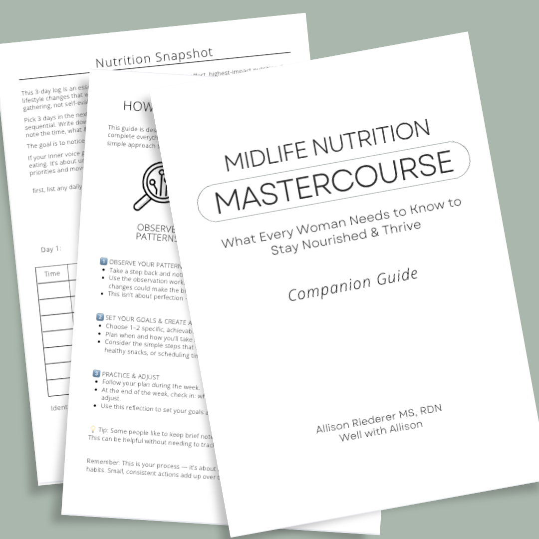 Midlife Nutrition Mastercourse Companion Guide